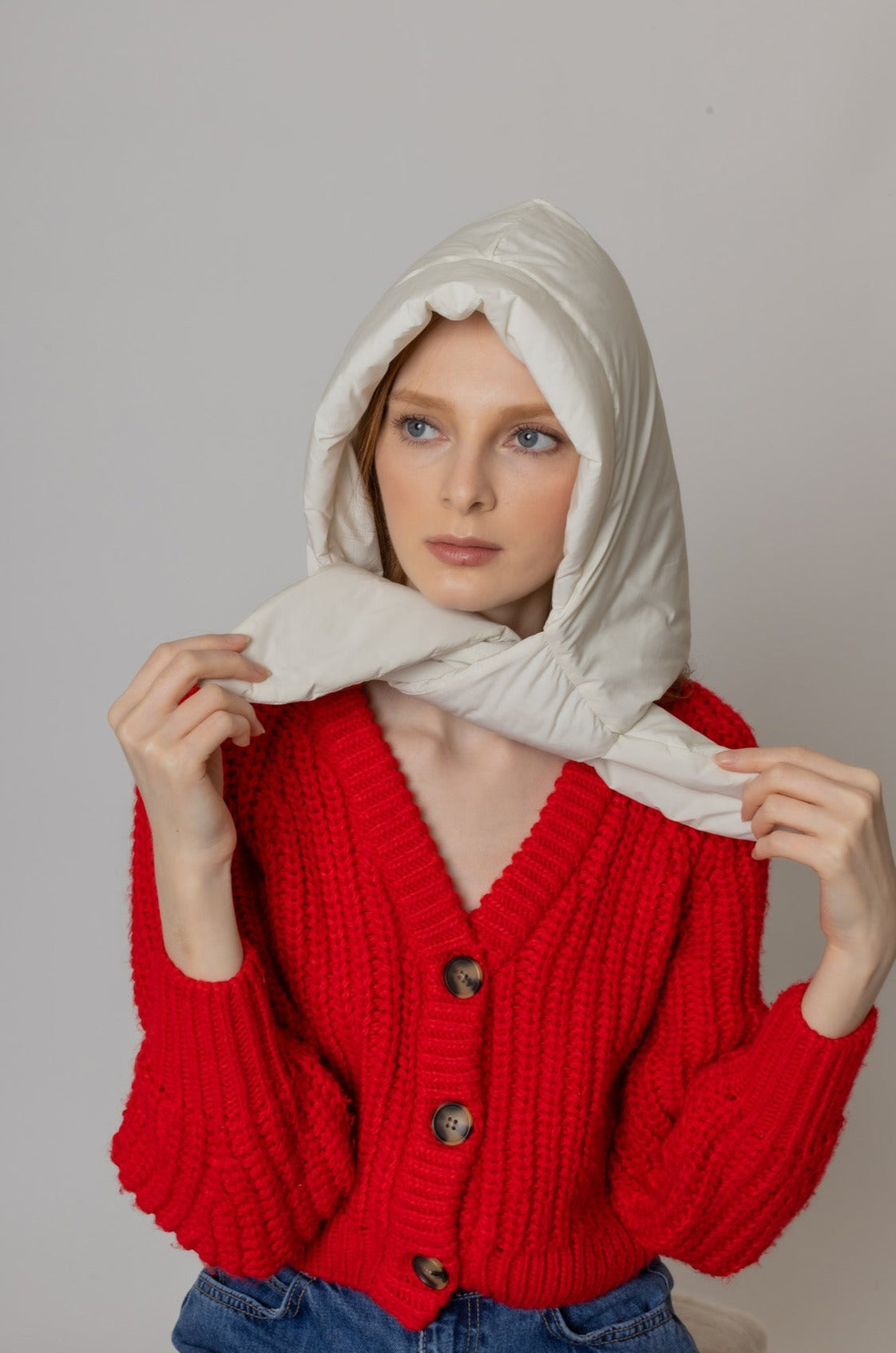 Padded Snood With Tie - Charming Charlie