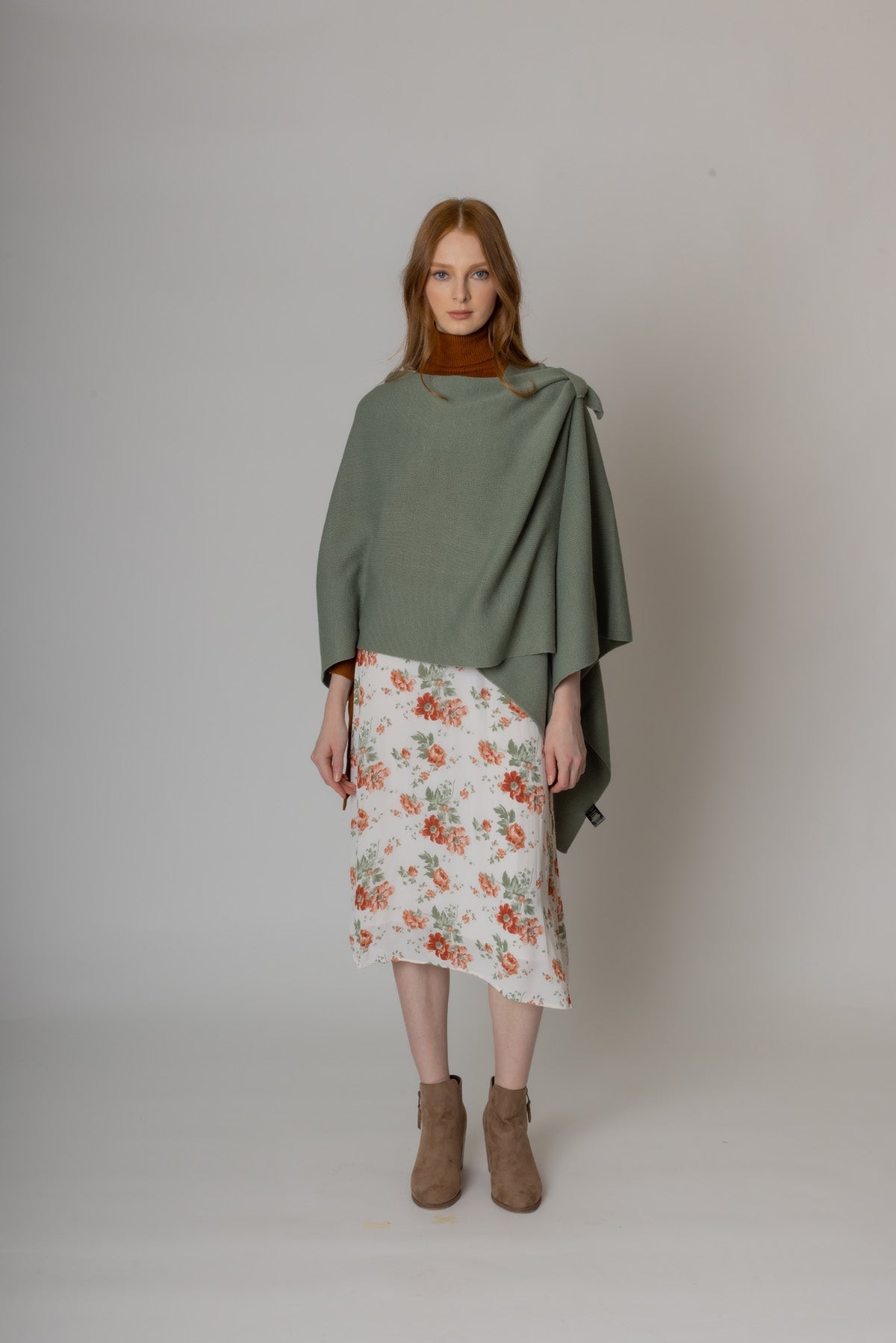 Solid Ruana With Shoulder Strap - Charming Charlie