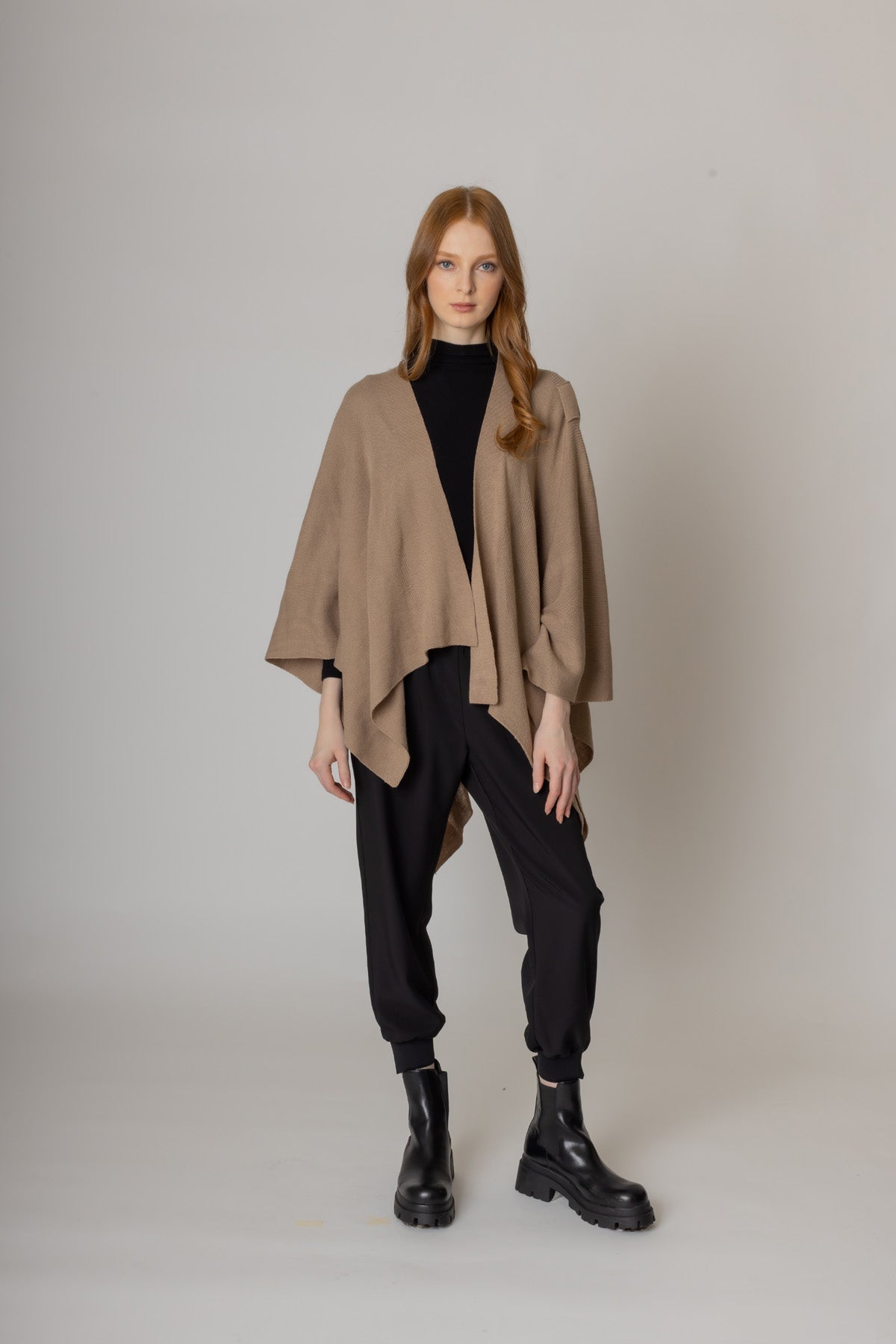 Solid Ruana With Shoulder Strap - Charming Charlie