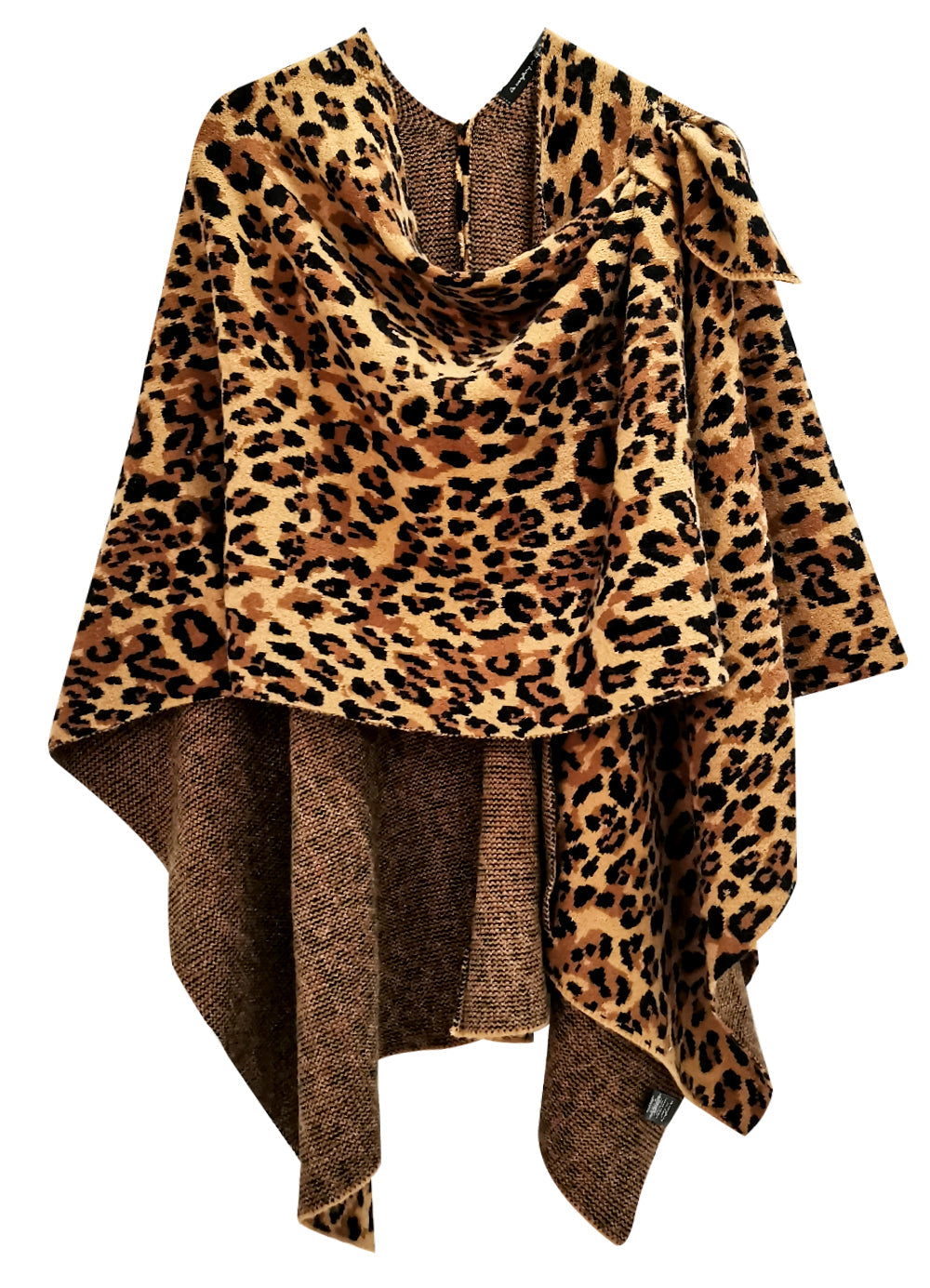 Leopard Knit Ruana with Shoulder Strap - Charming Charlie