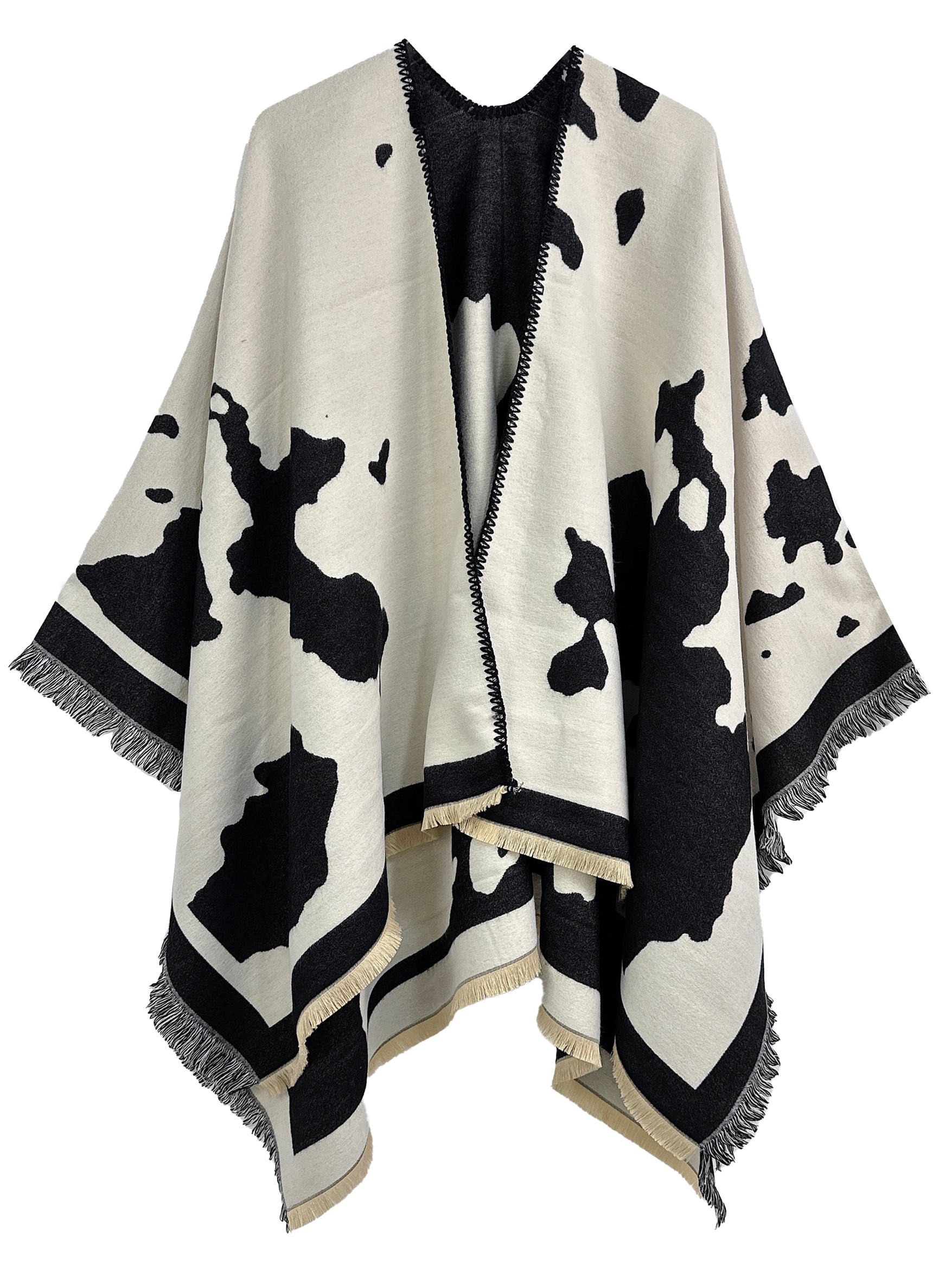 Cow Print Ruana - Charming Charlie