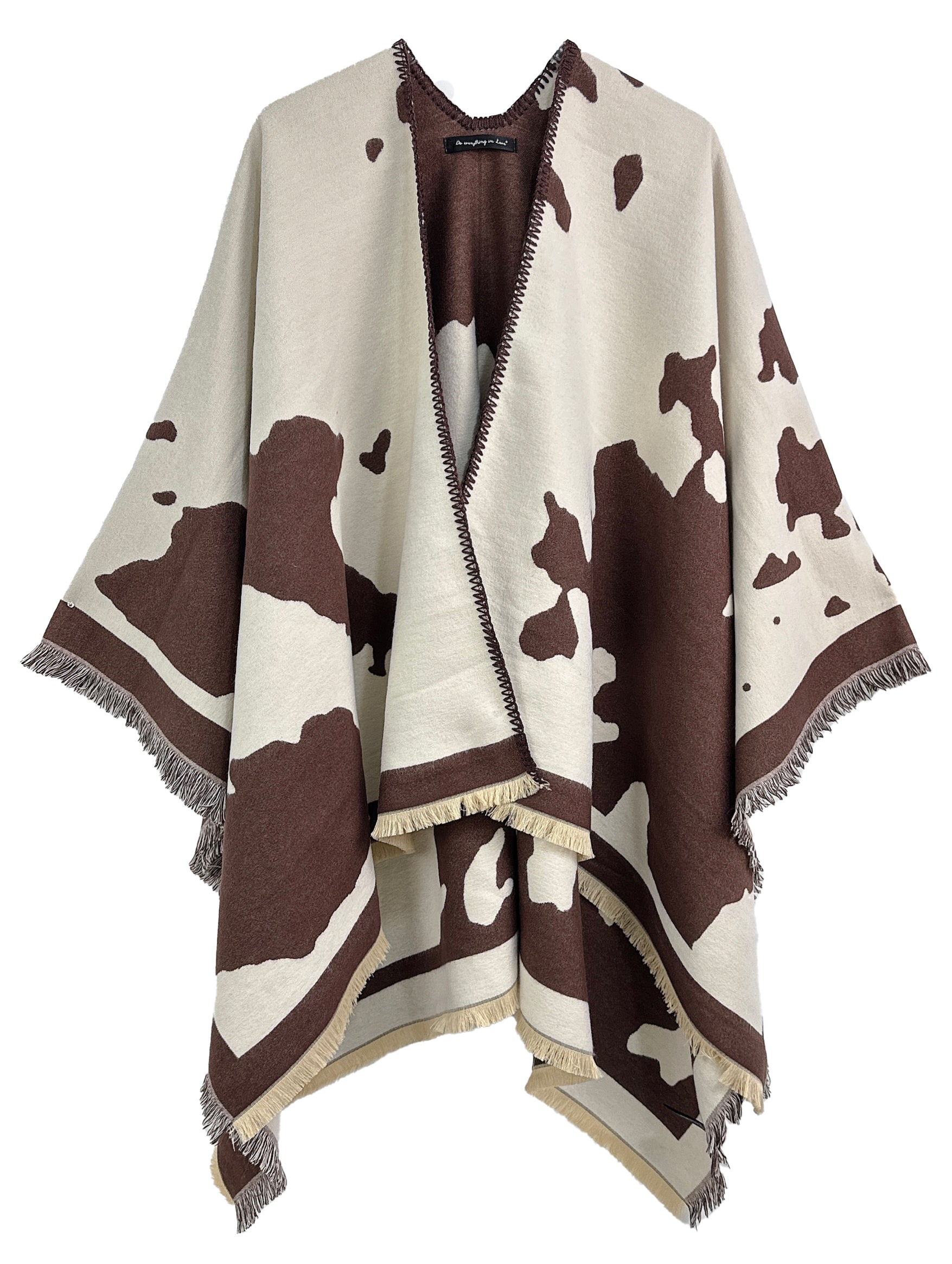 Cow Print Ruana - Charming Charlie