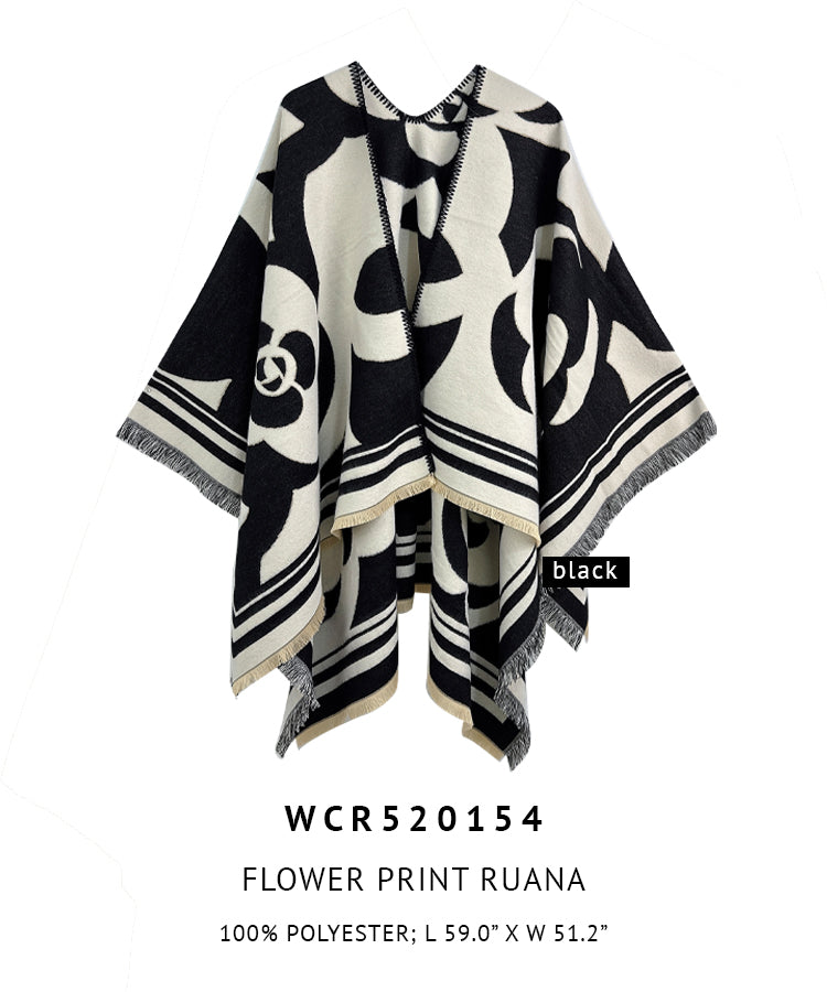 Flower Print Ruana - Charming Charlie