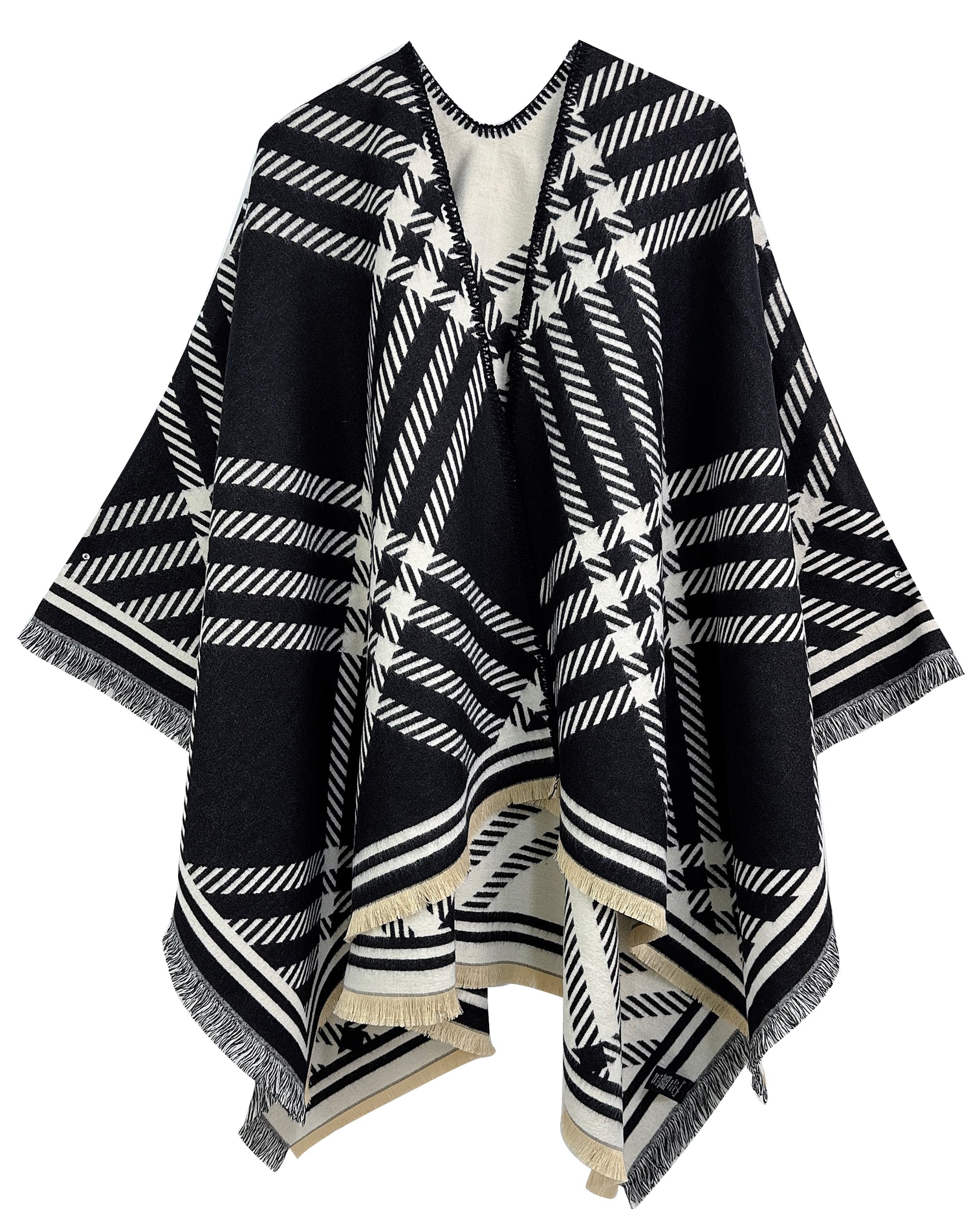Check Print Ruana - Charming Charlie