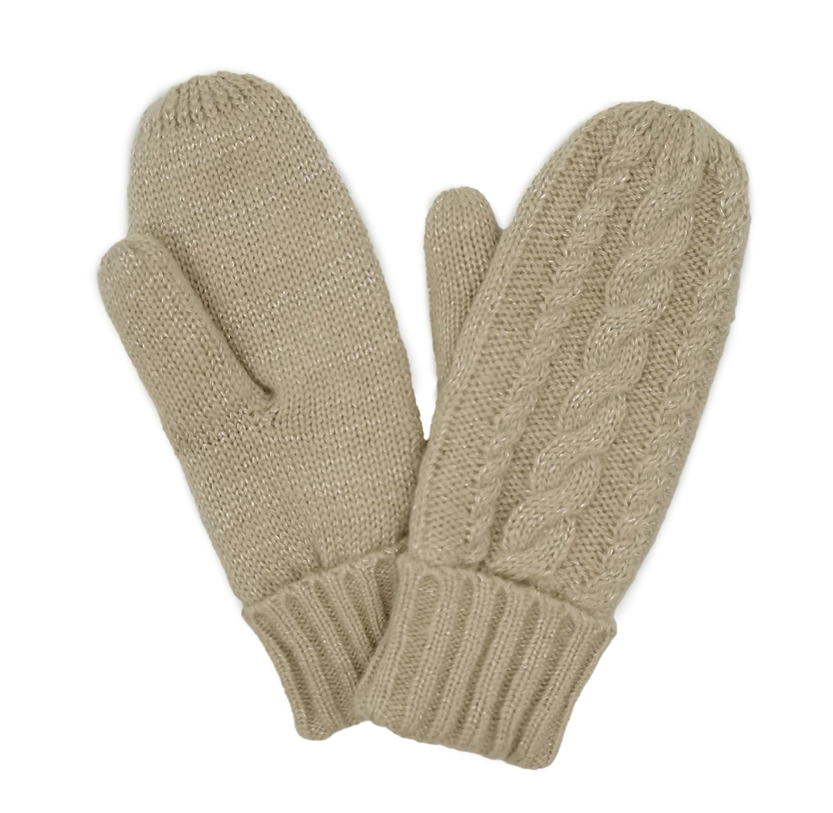Shop for KW Fashion Cable Knit Mittens With Sherpa Lining at doeverythinginloveny.com wholesale fashion accessories