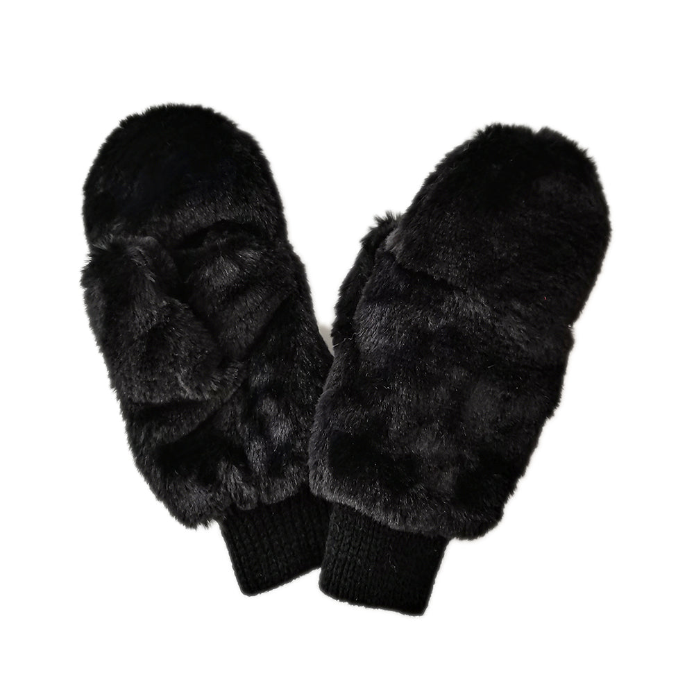 Solid Faux Fur Mittens - Charming Charlie