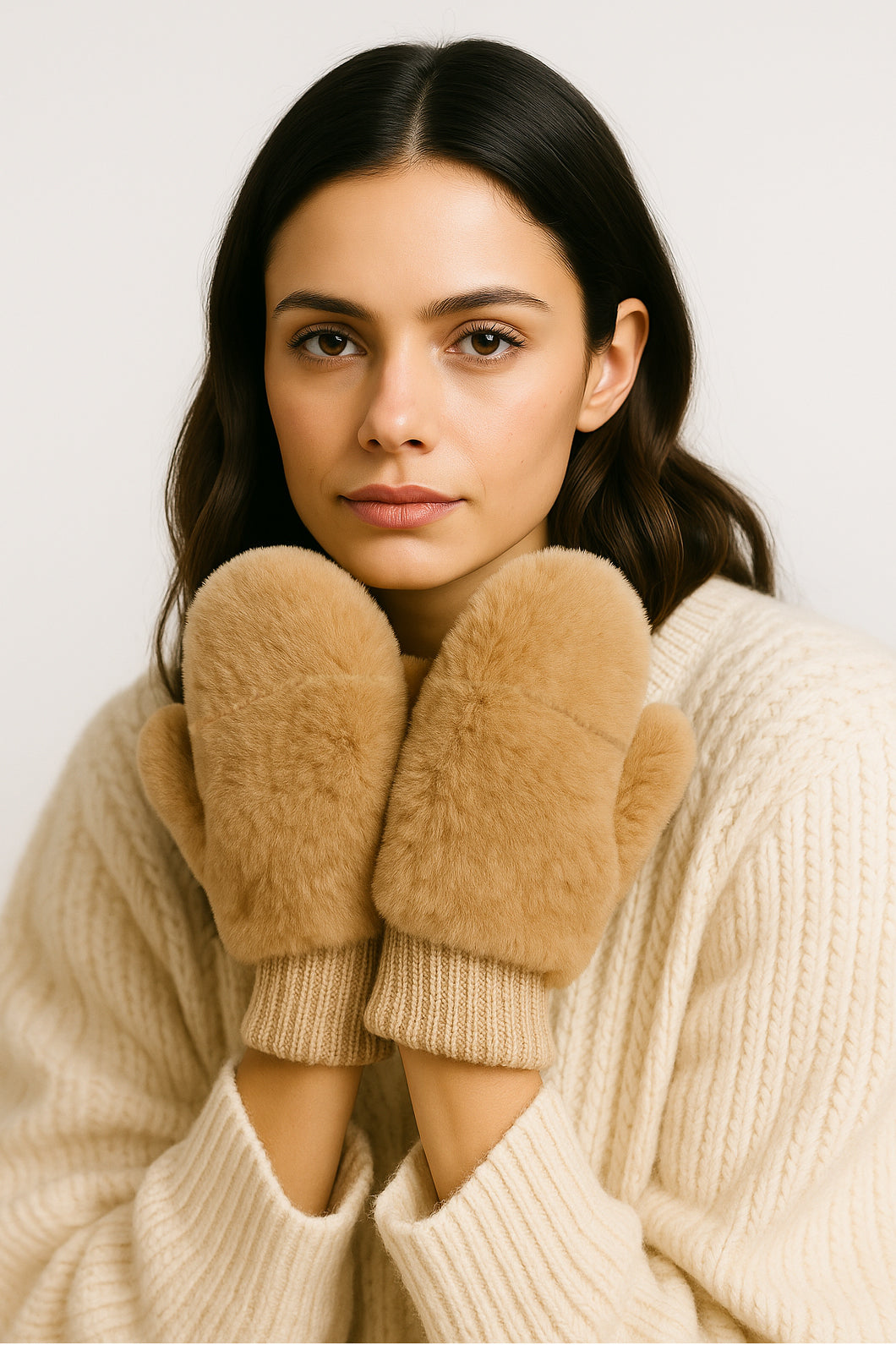 Solid Faux Fur Mittens - Charming Charlie