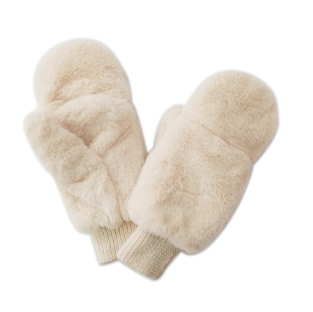 Solid Faux Fur Mittens - Charming Charlie