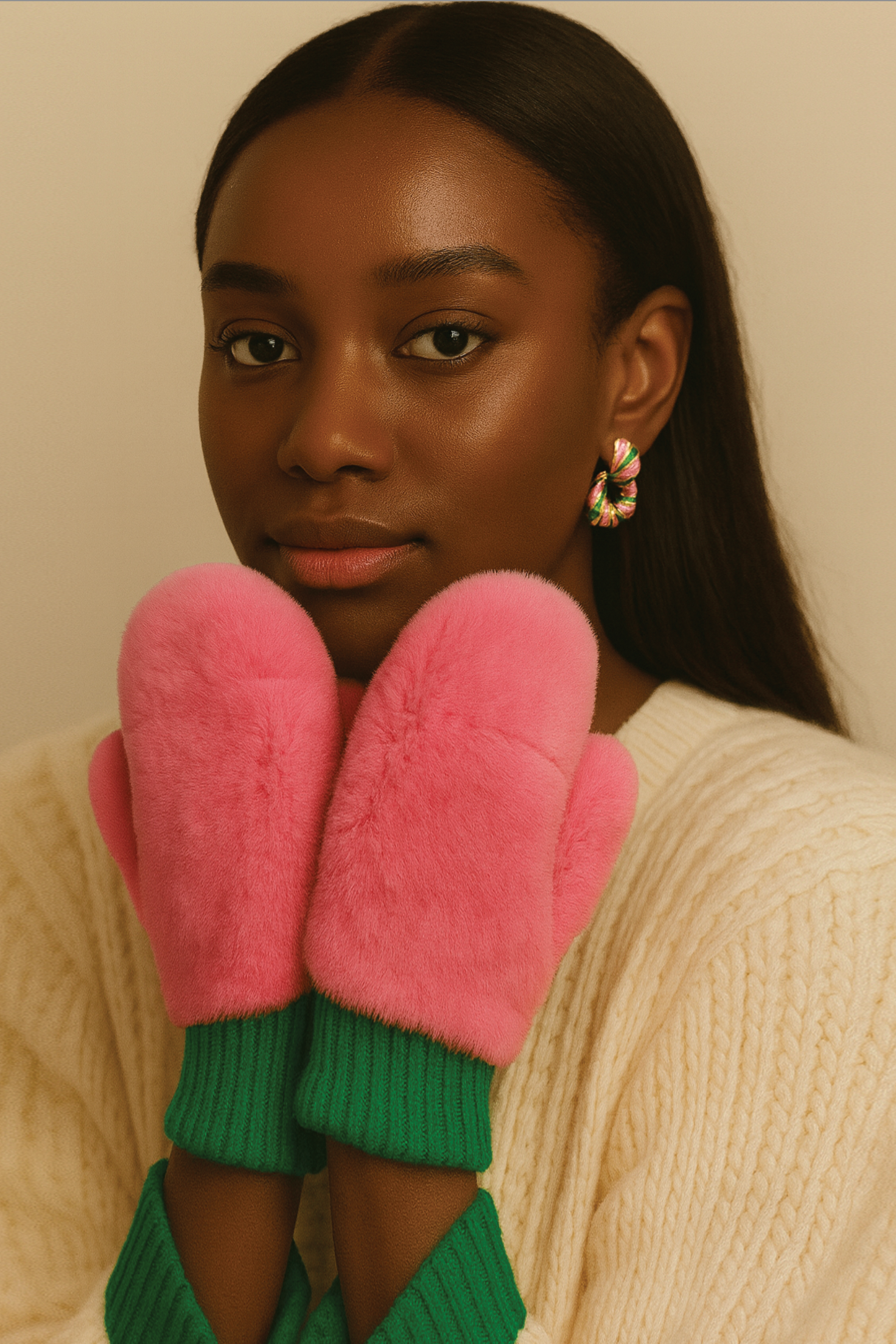 Solid Faux Fur Mittens - Charming Charlie