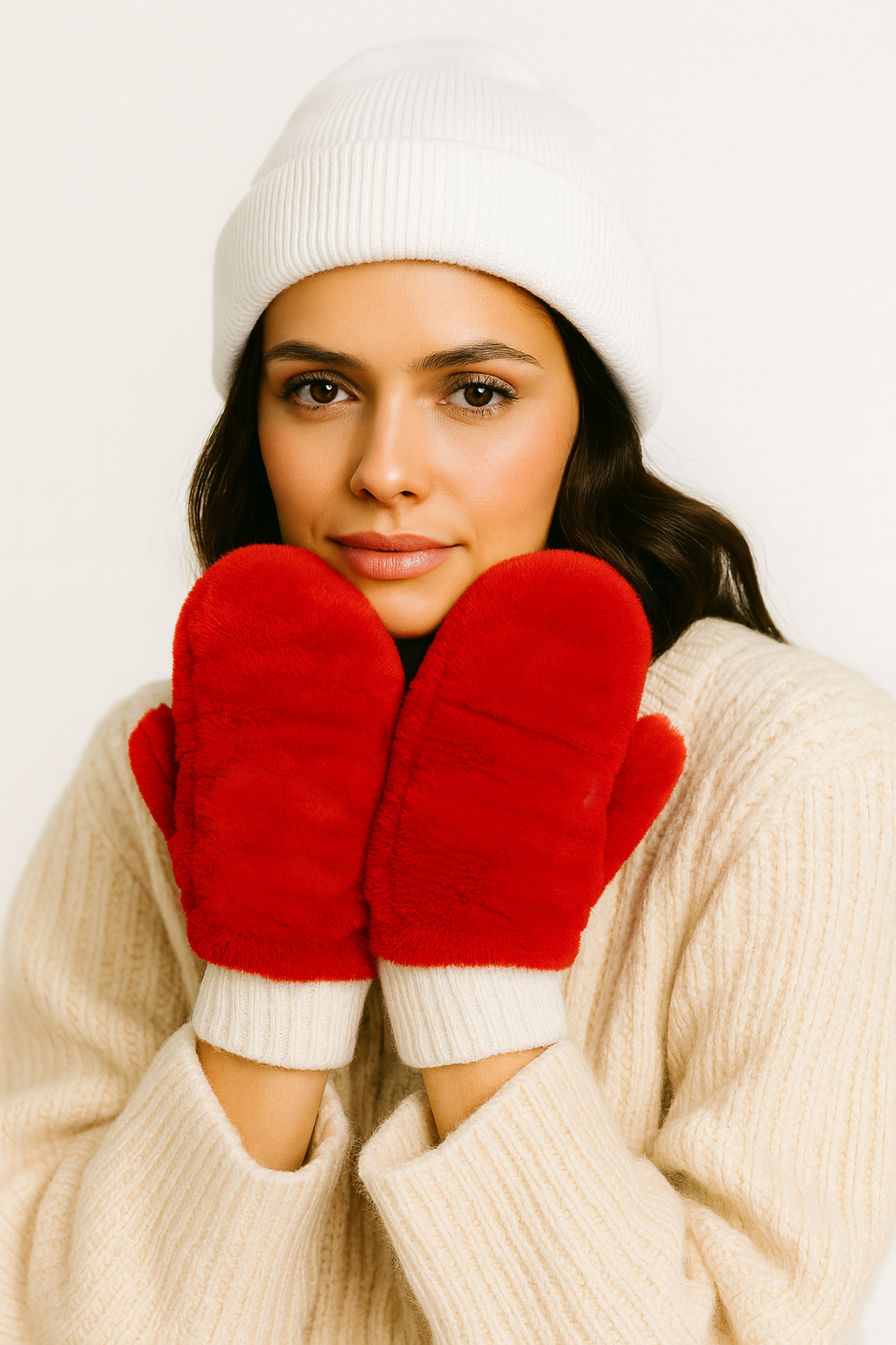 Solid Faux Fur Mittens - Charming Charlie