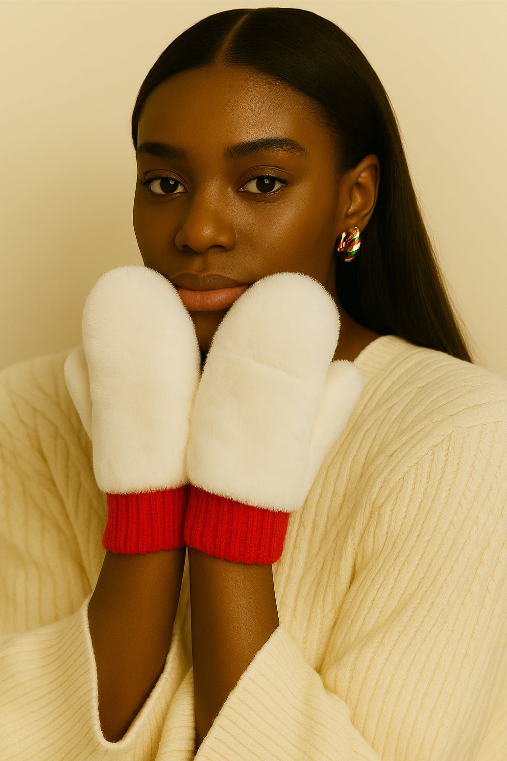 Solid Faux Fur Mittens - Charming Charlie