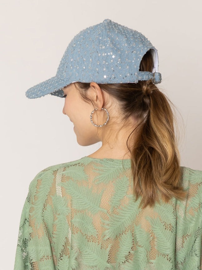 Stone Distressed Denim Baseball Cap - Charming Charlie