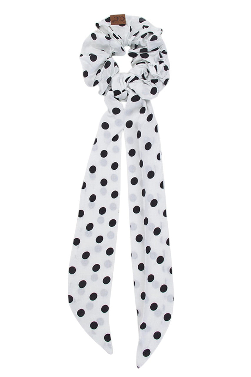 C.C POLKA DOT SASH SCRUNCHIES - Charming Charlie
