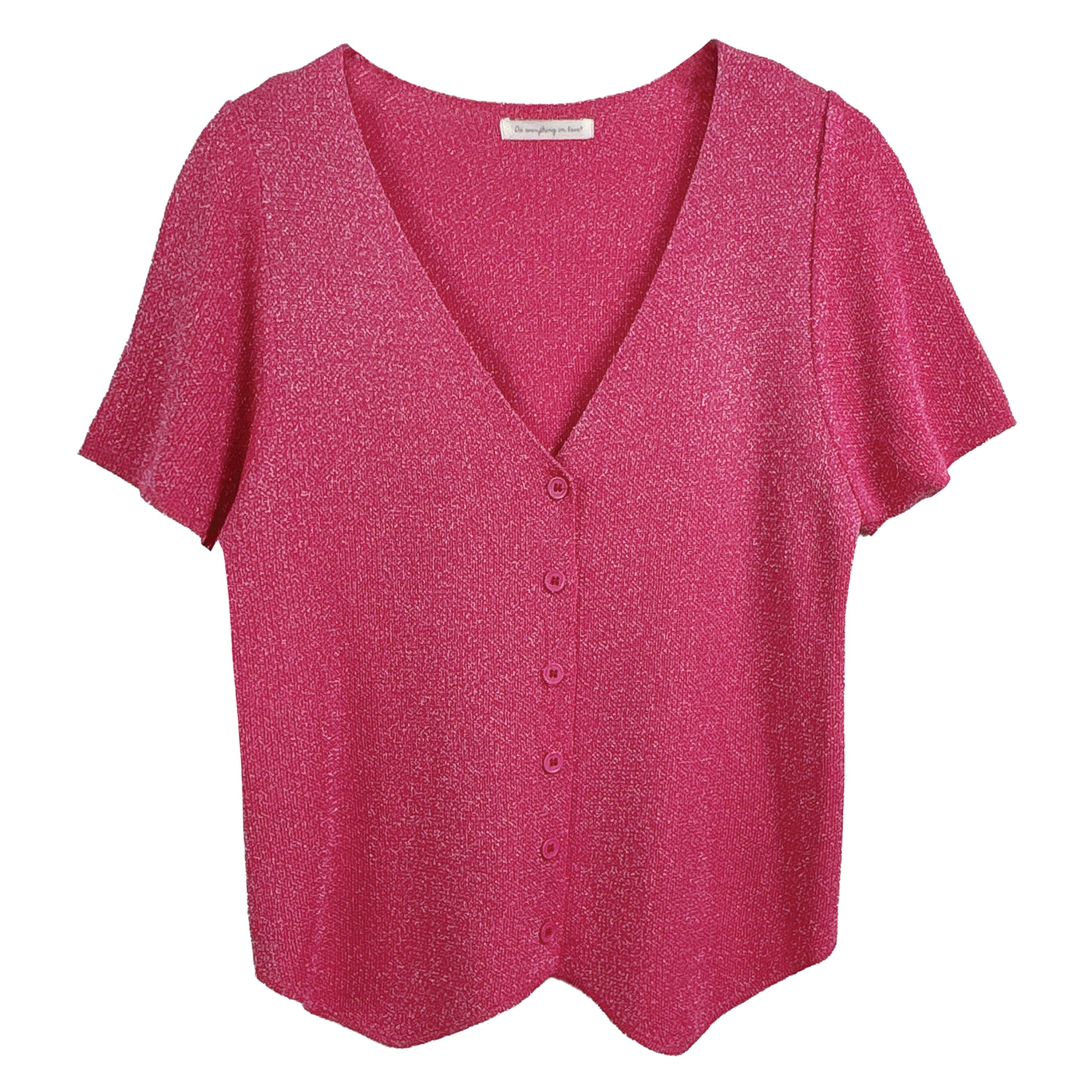Lurex Short Sleeve Cardigan - Charming Charlie