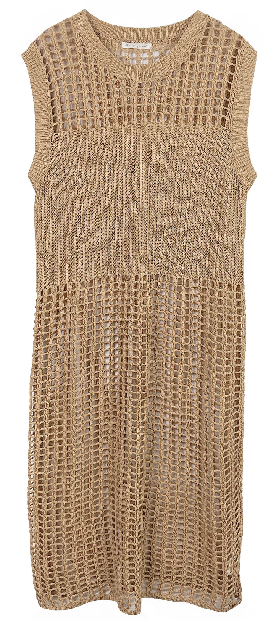 Chest Blocked Crochet Long Dress - Charming Charlie