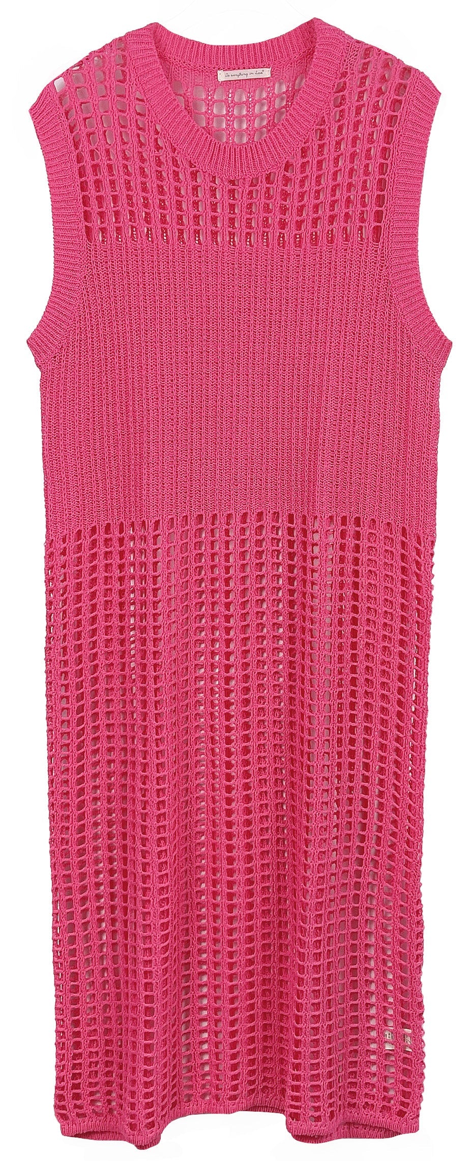 Chest Blocked Crochet Long Dress - Charming Charlie