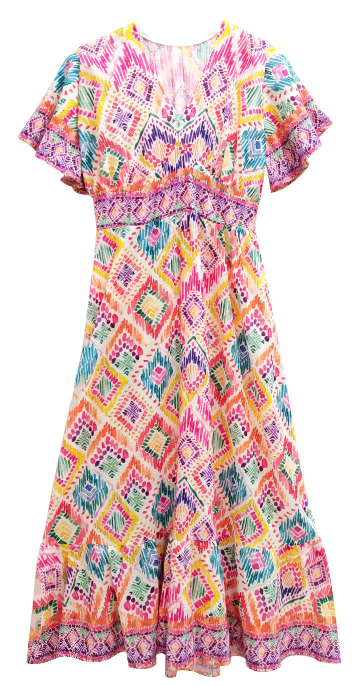 Tile Print Dress - Charming Charlie