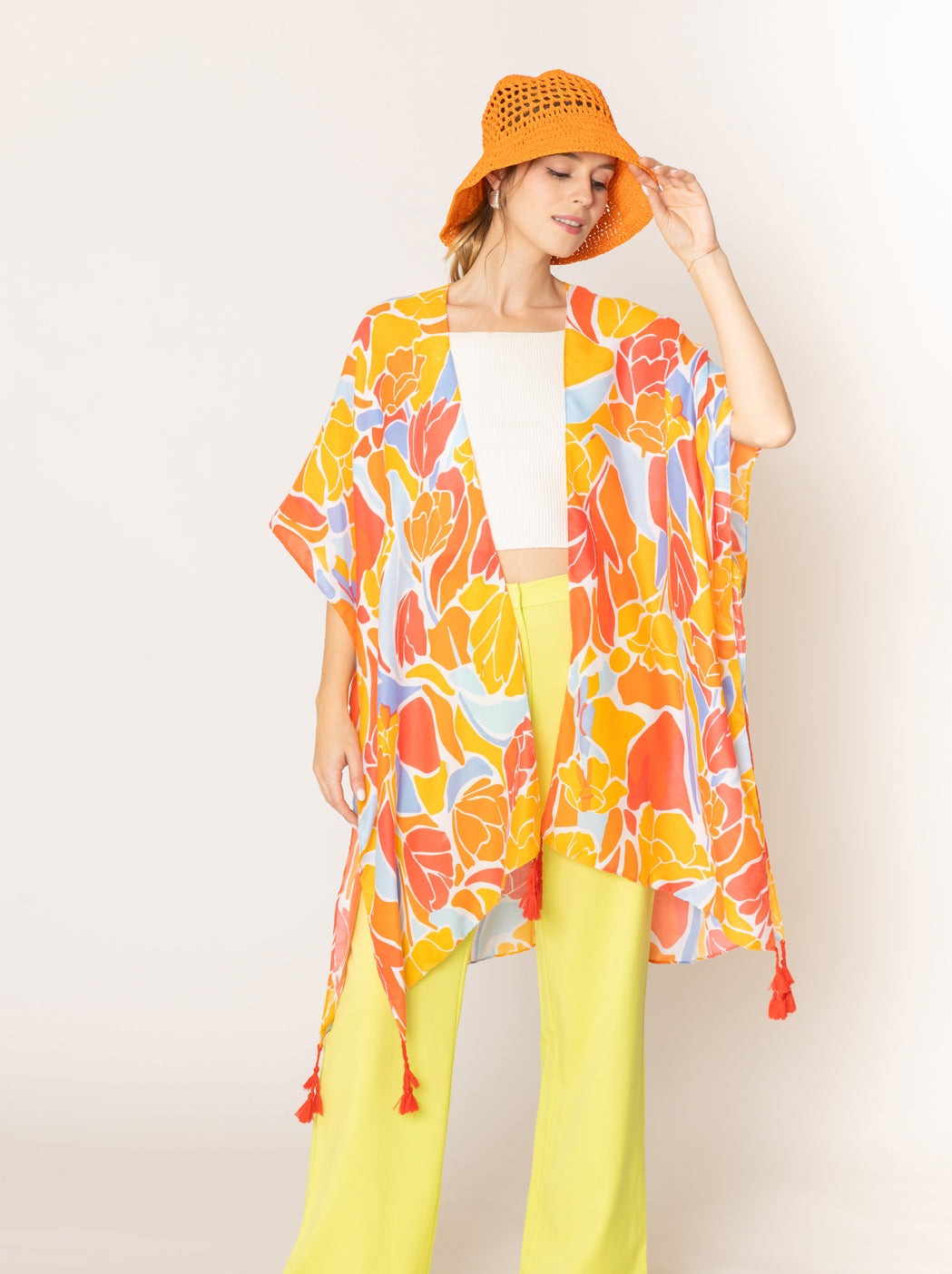Floral Print Kimono - Charming Charlie