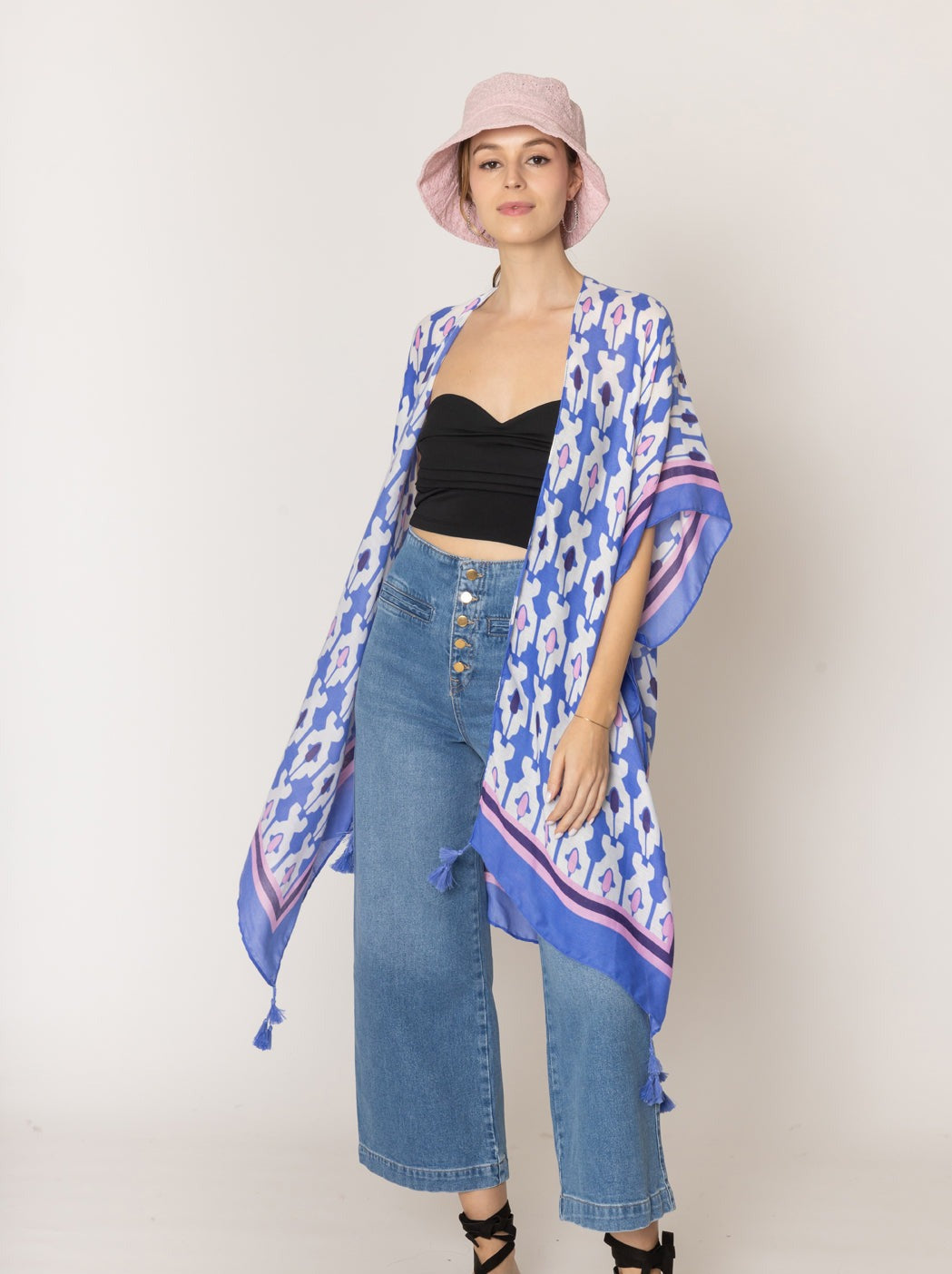 Tile Print Kimono - Charming Charlie