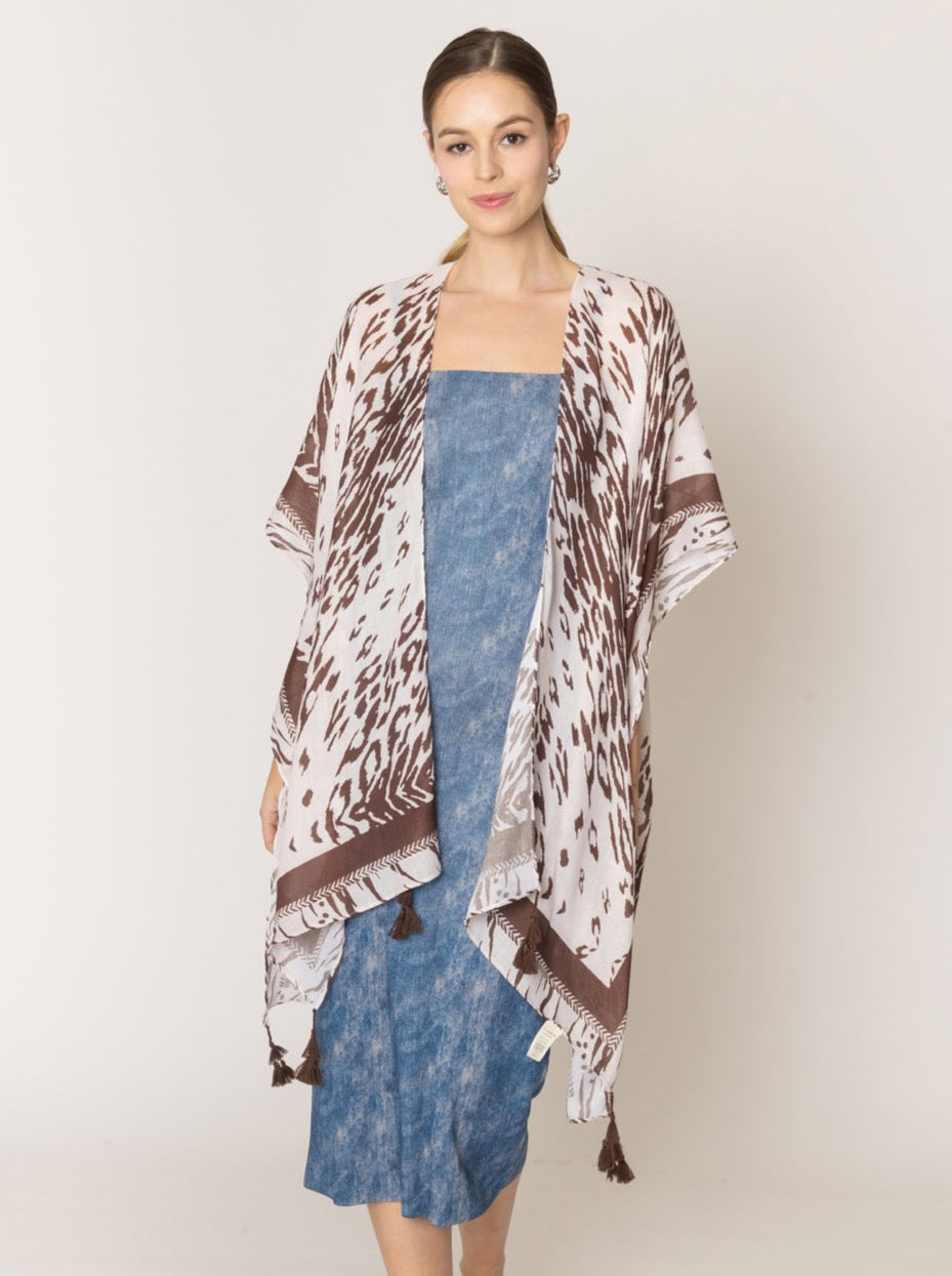Animal Print Kimono - Charming Charlie