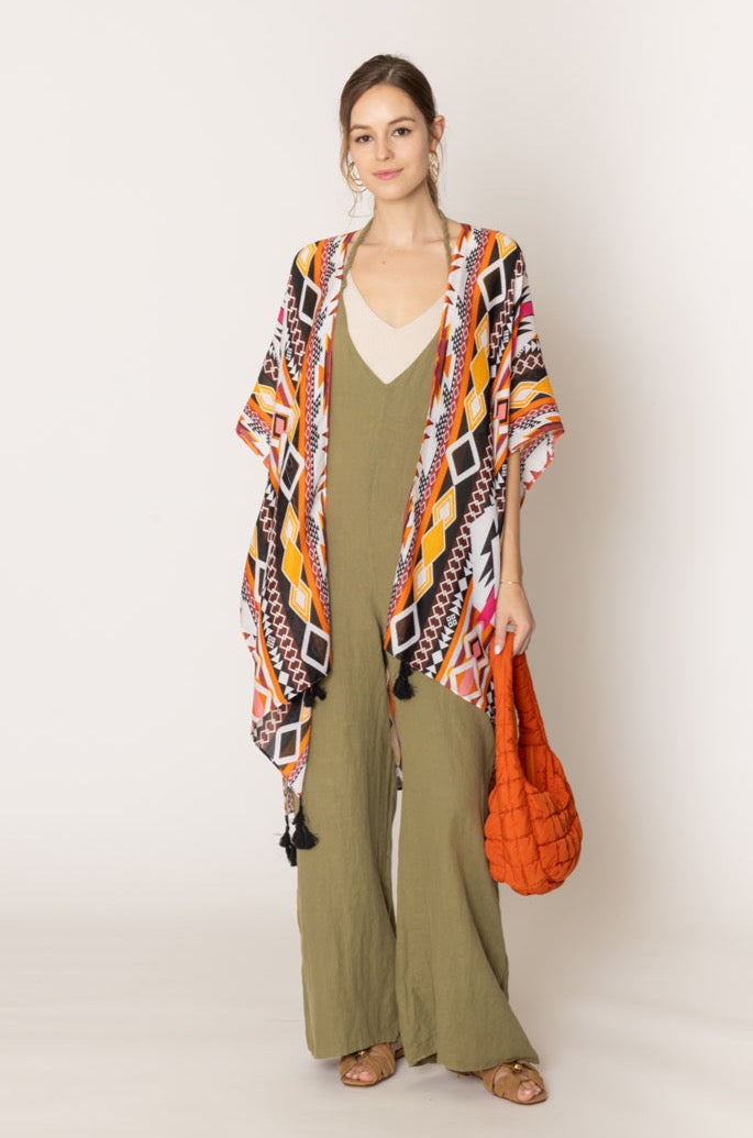 Aztec Print Kimono - Charming Charlie