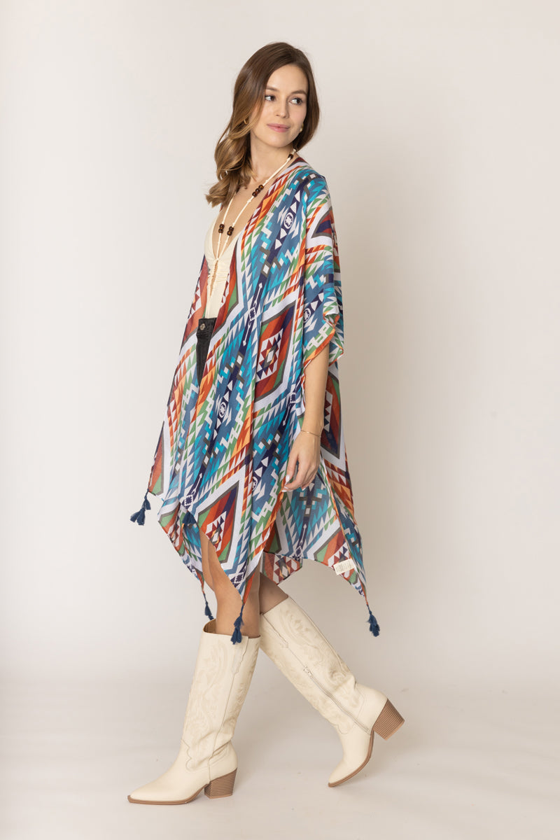 Aztec Print Kimono - Charming Charlie