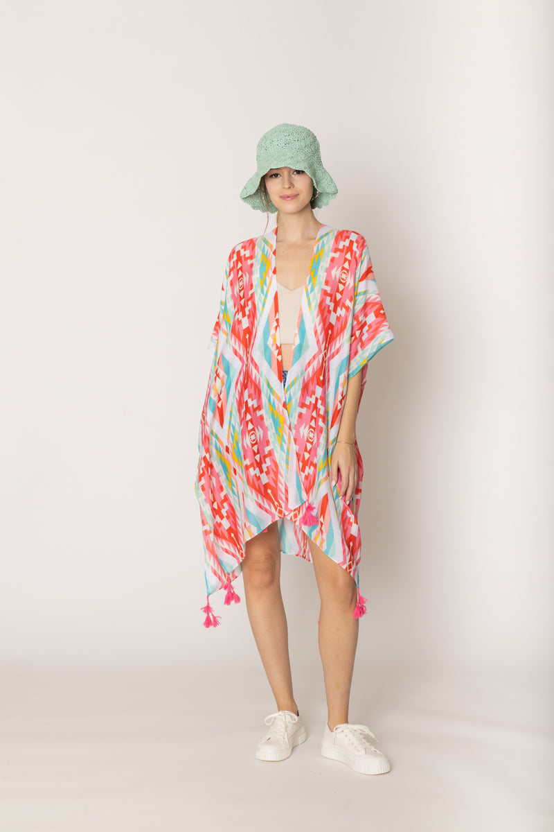 Aztec Print Kimono - Charming Charlie