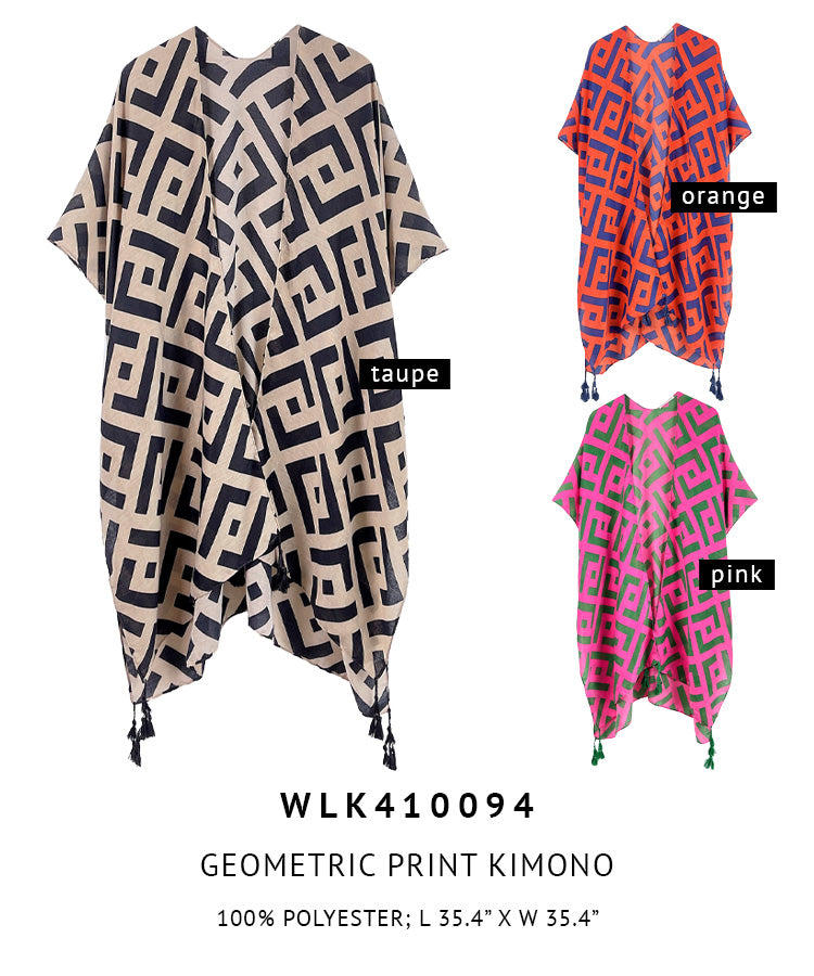 Geometric Print Kimono - Charming Charlie