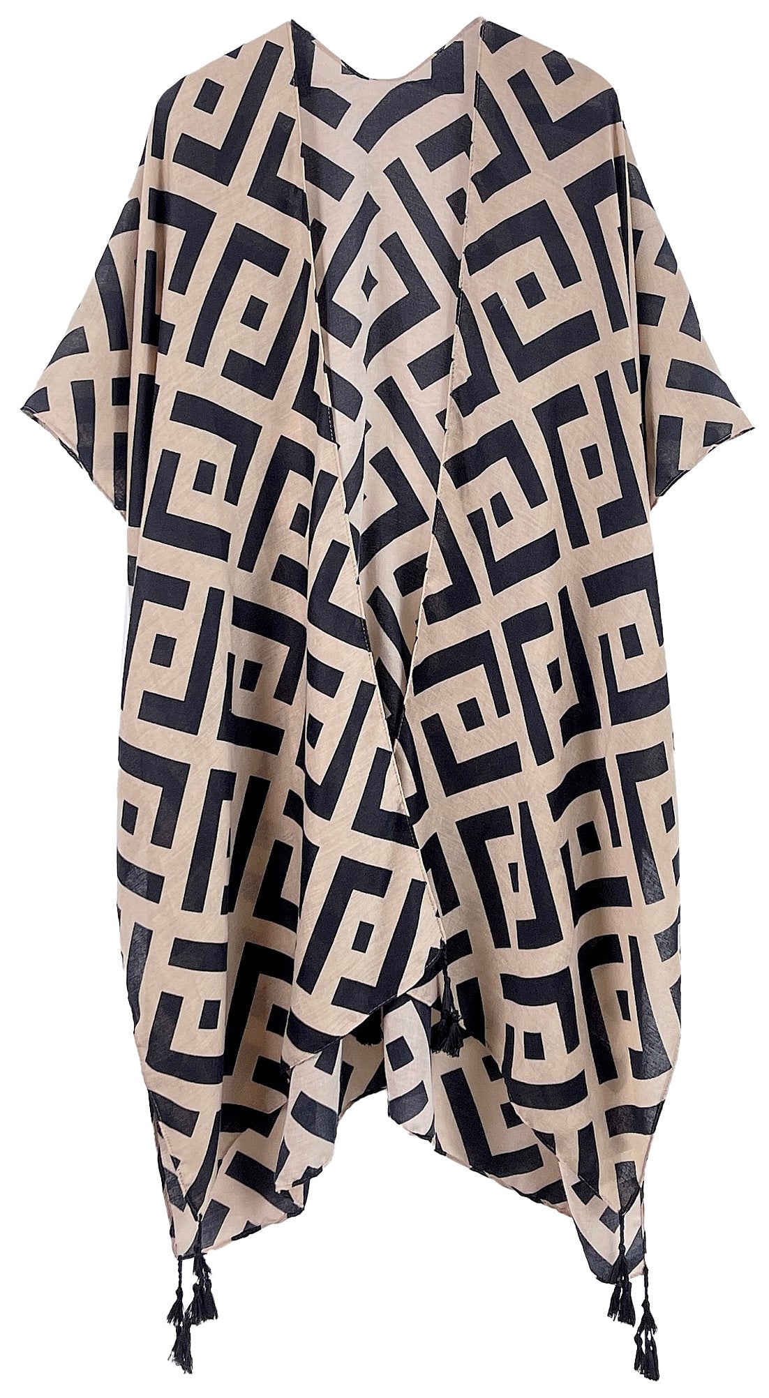 Geometric Print Kimono - Charming Charlie
