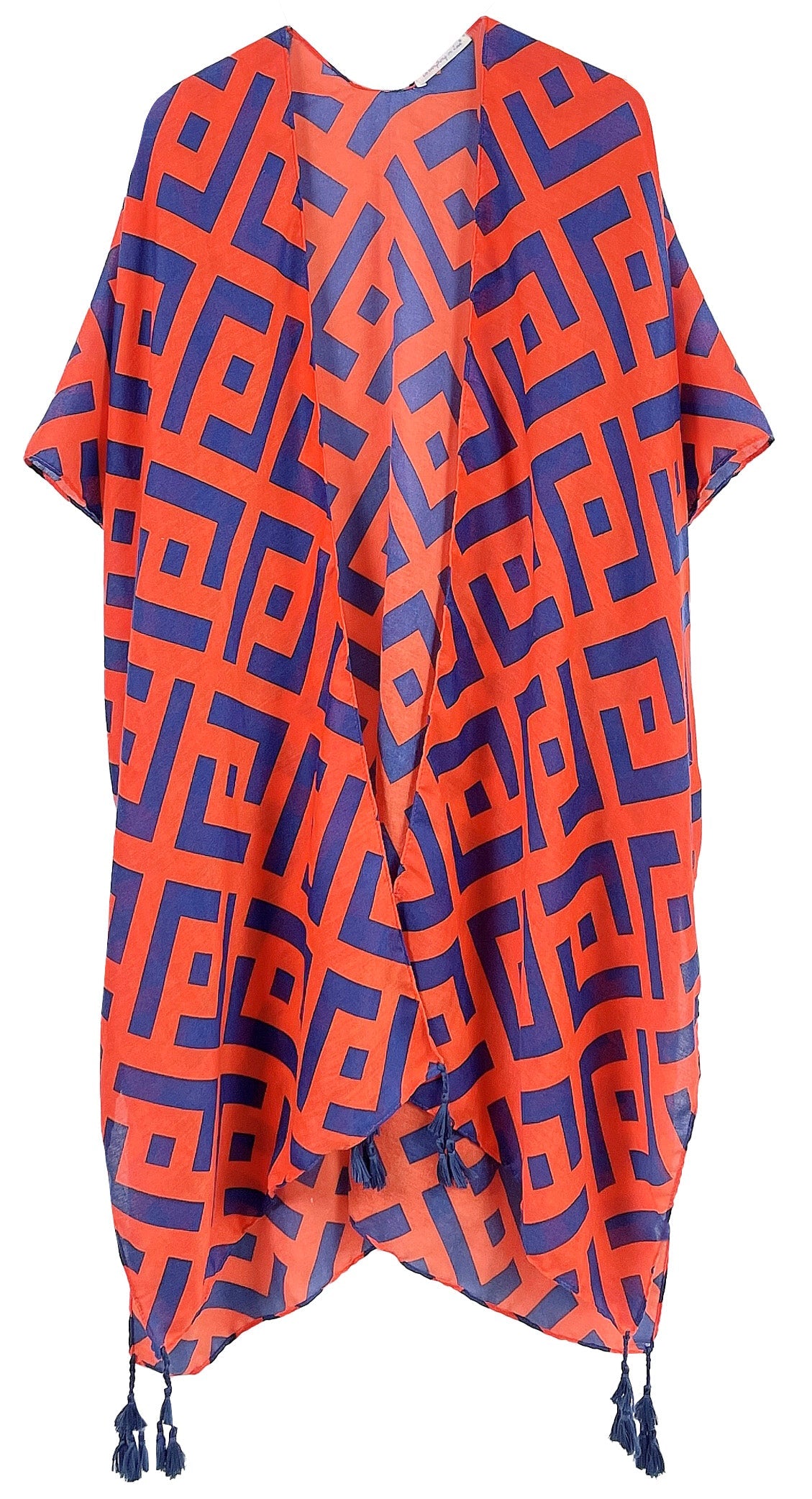 Geometric Print Kimono - Charming Charlie