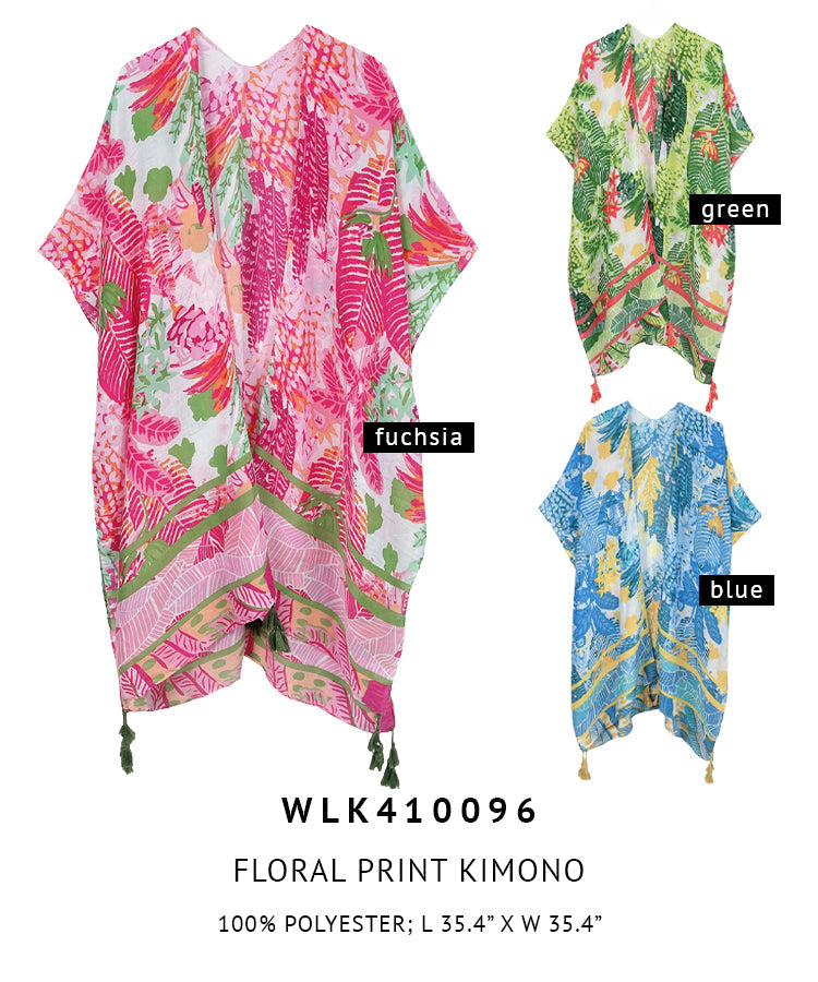 Floral Print Kimono - Charming Charlie