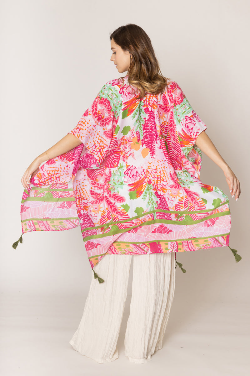Floral Print Kimono - Charming Charlie