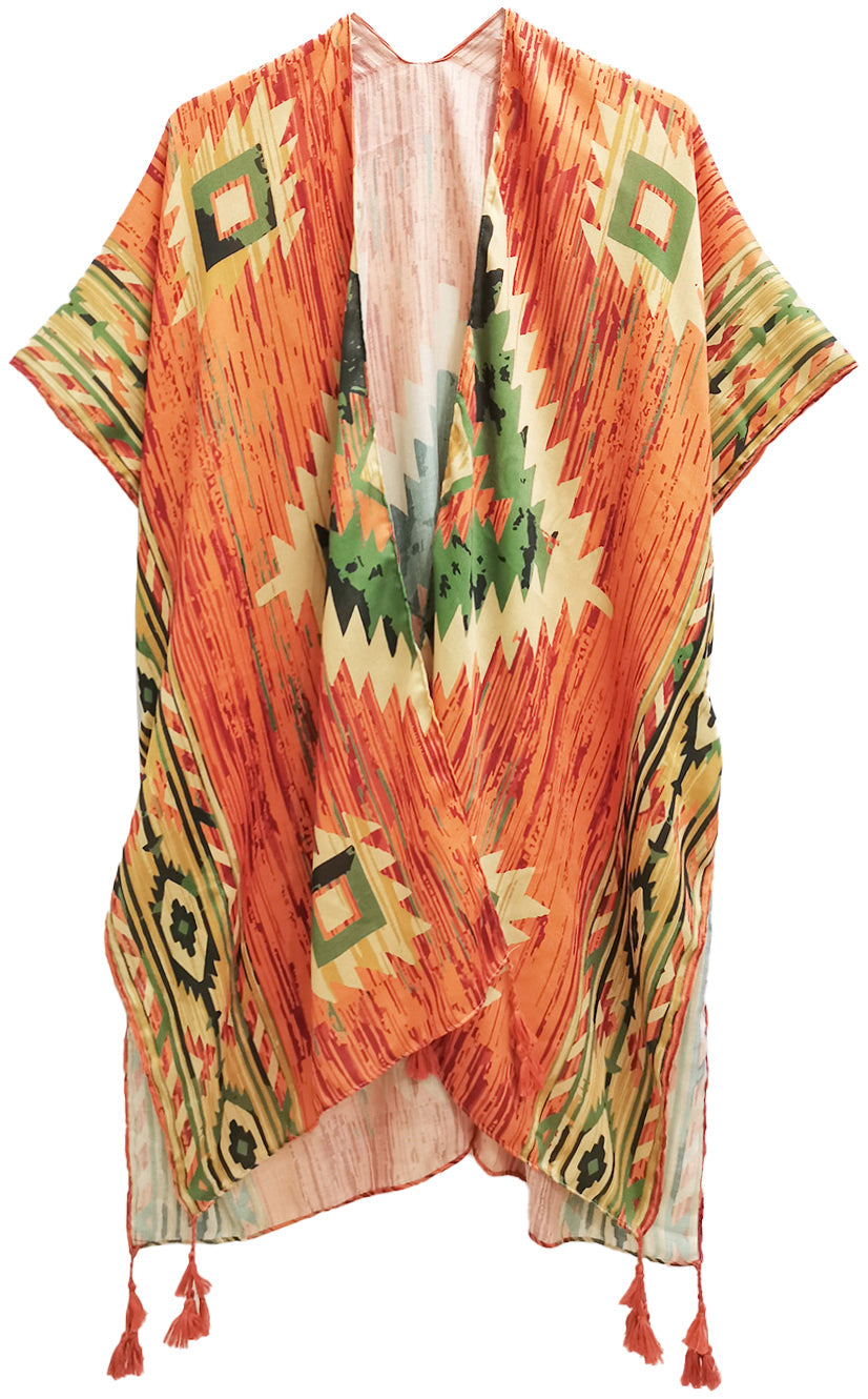 Aztec Print Kimono - Charming Charlie