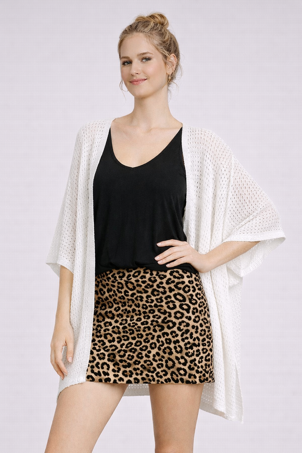 Open Knit Kimono - Charming Charlie