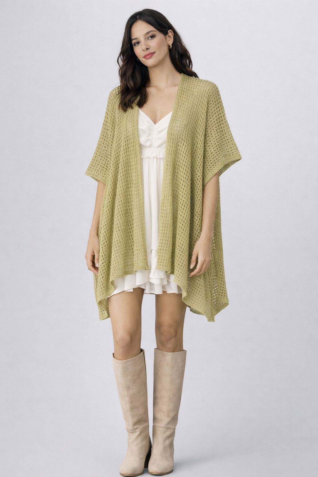Open Knit Kimono - Charming Charlie