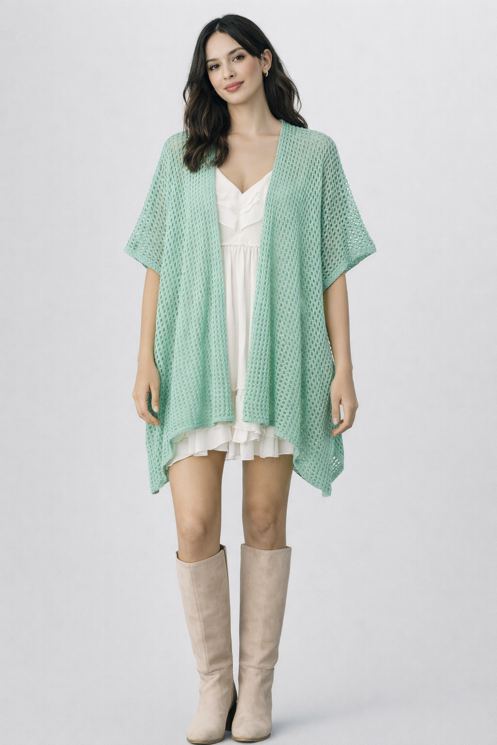Open Knit Kimono - Charming Charlie