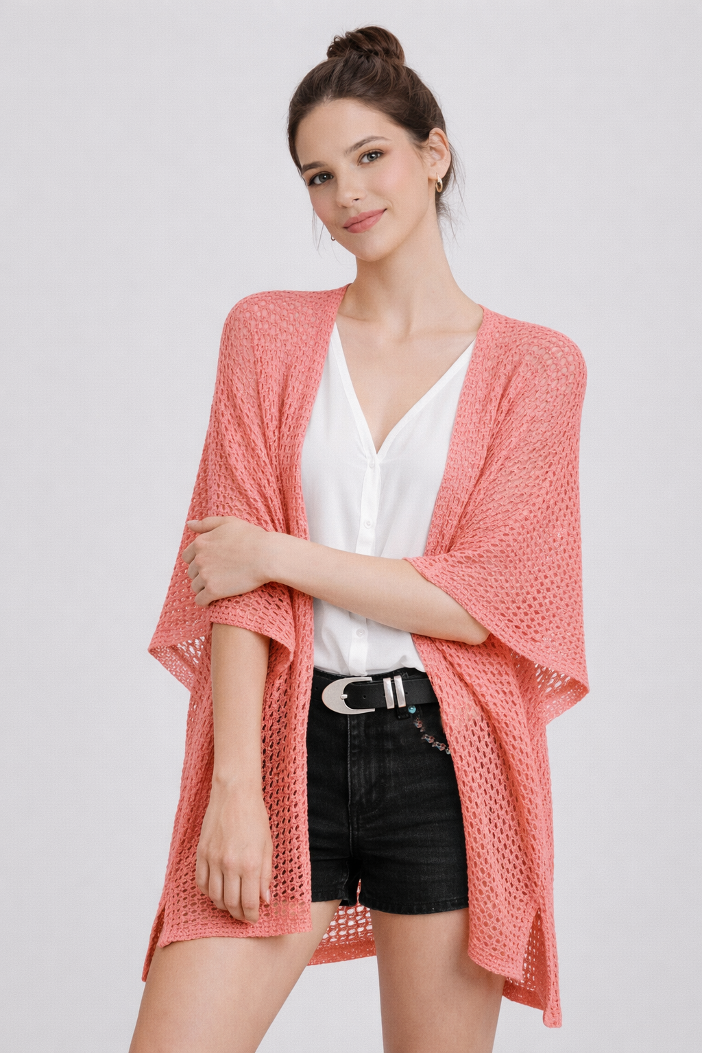 Open Knit Kimono - Charming Charlie
