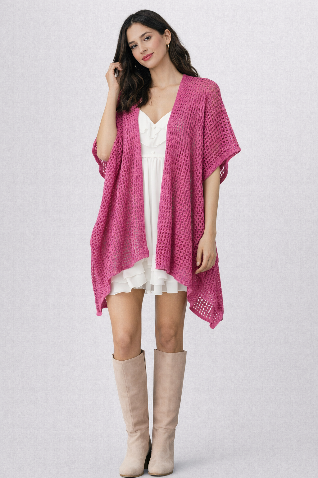 Open Knit Kimono - Charming Charlie