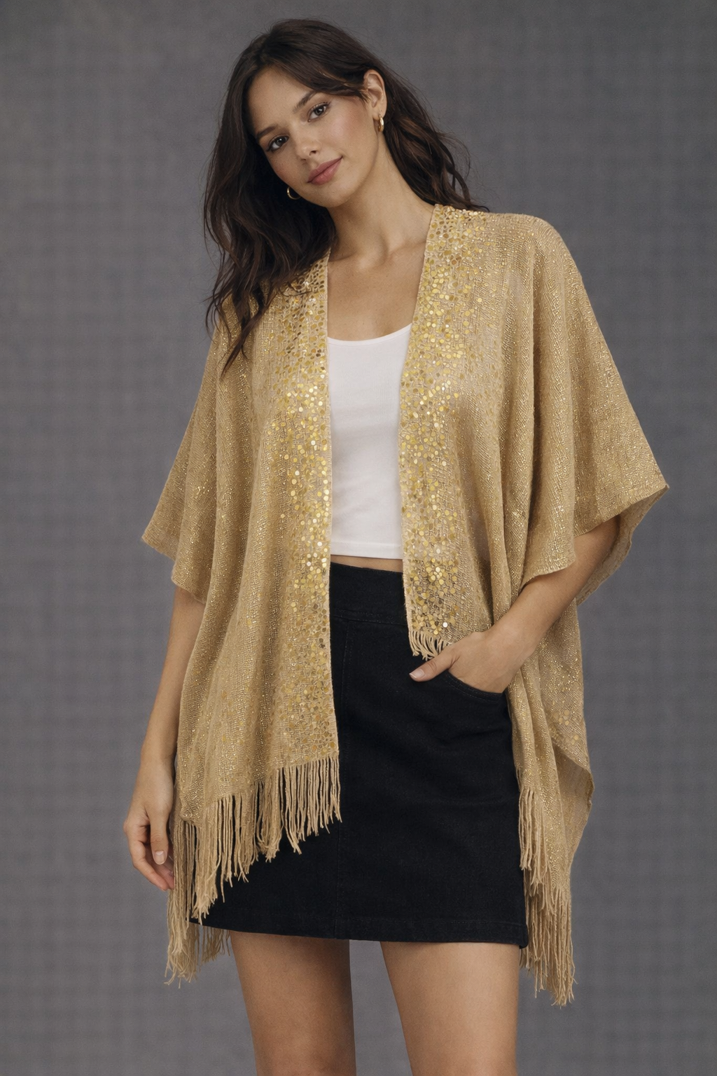 Lurex Kimono - Charming Charlie