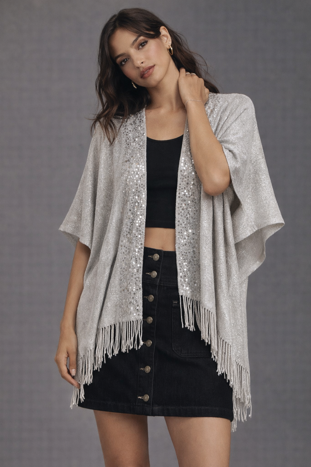 Lurex Kimono - Charming Charlie