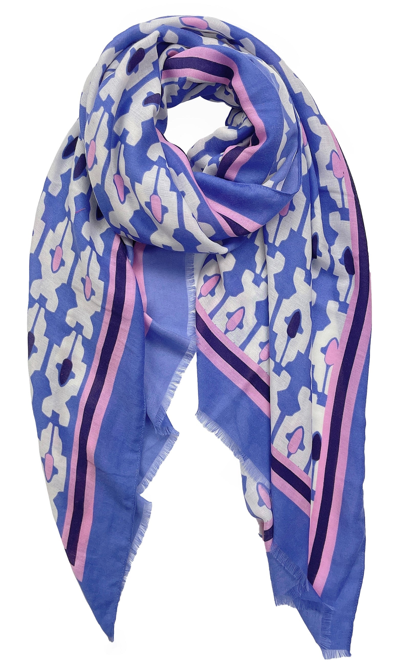 Tile Print Scarf - Charming Charlie