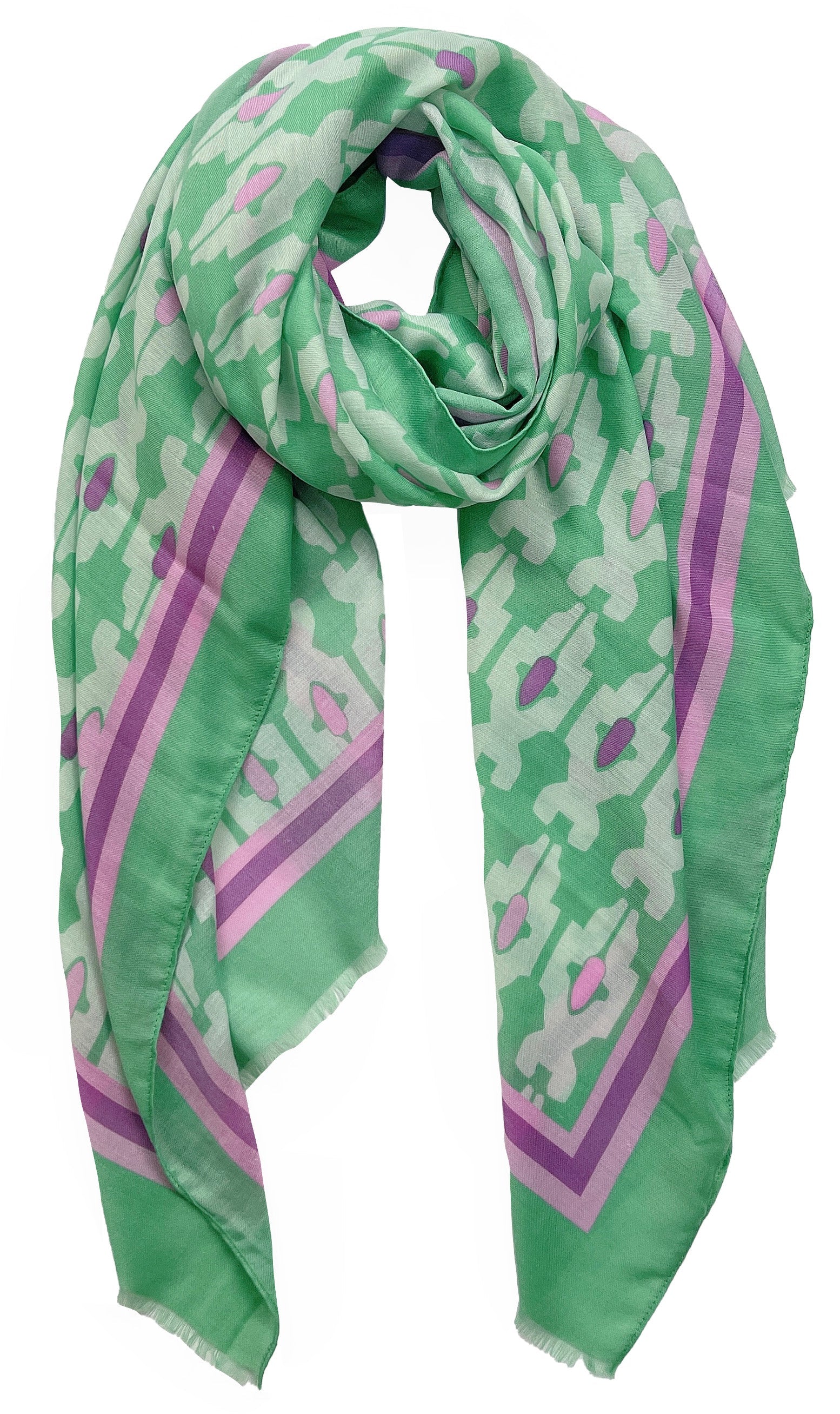 Tile Print Scarf - Charming Charlie