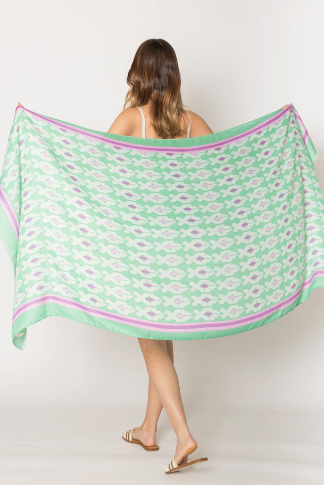 Tile Print Scarf - Charming Charlie
