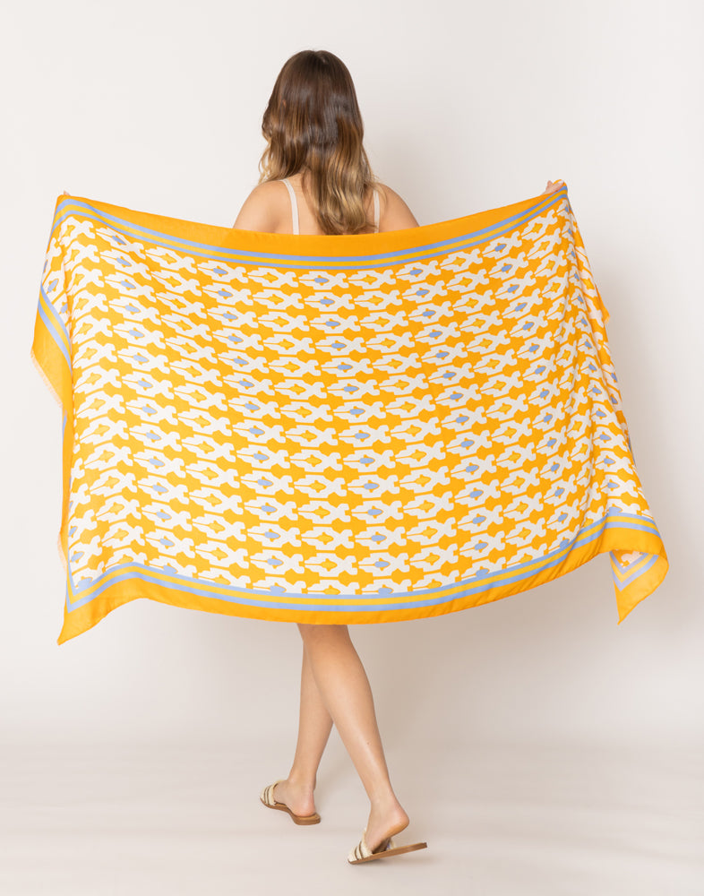 Tile Print Scarf - Charming Charlie