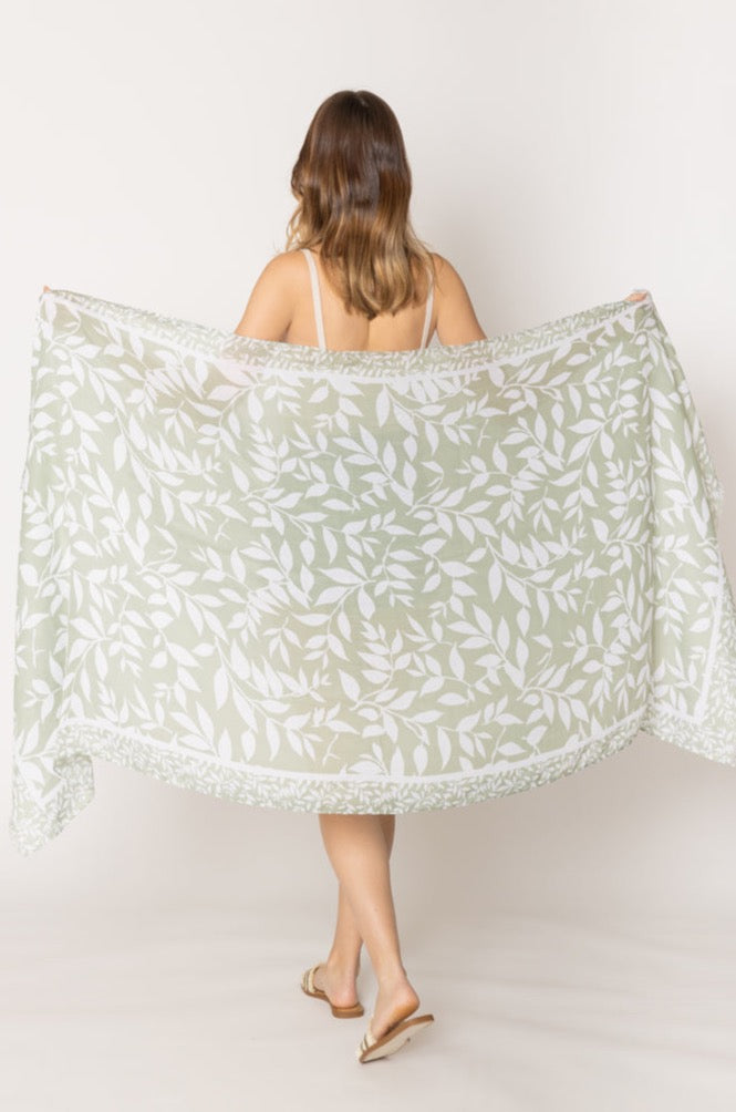 Leaf Print Scarf - Charming Charlie