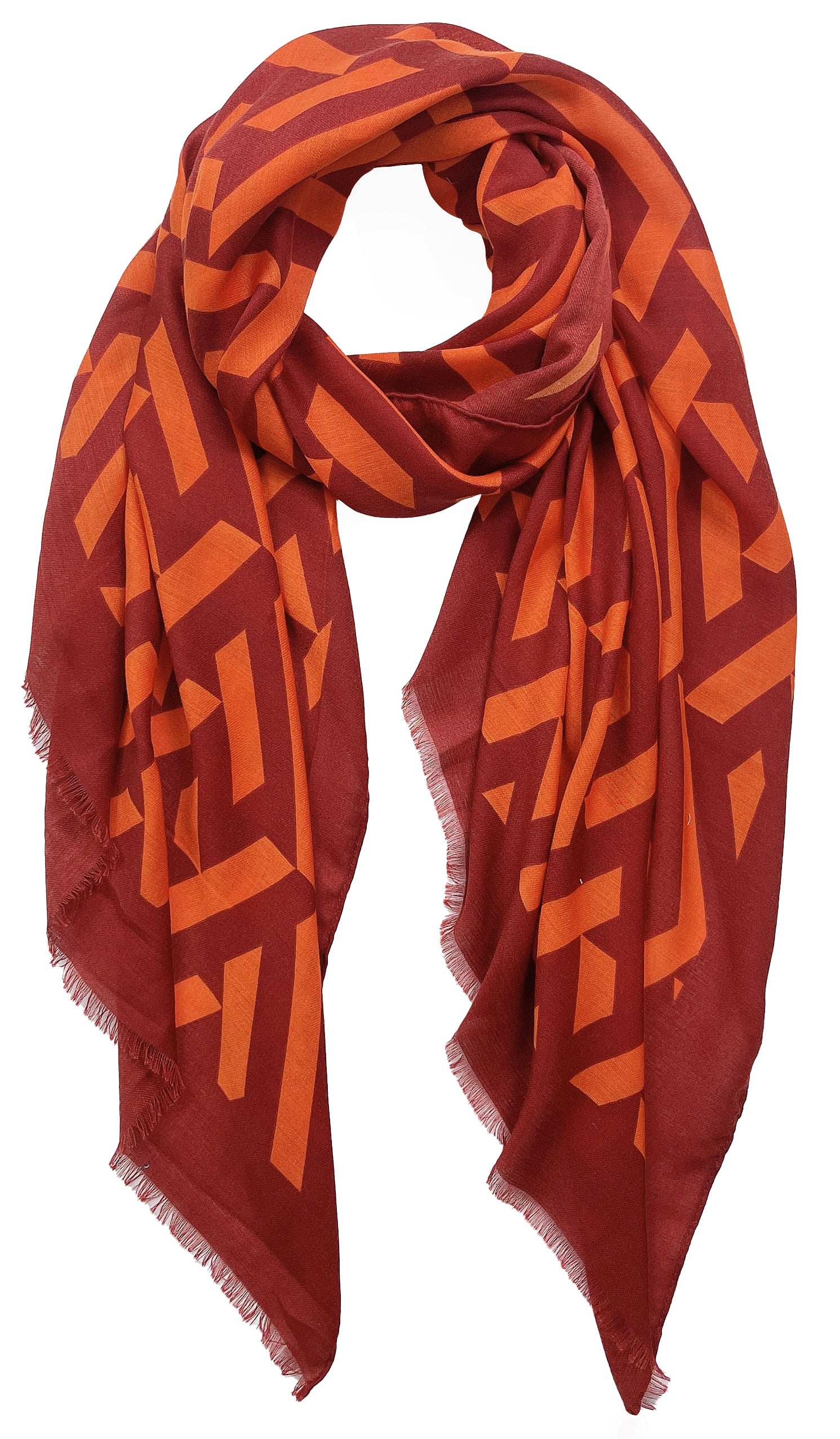 Geometric Print Scarf - Charming Charlie