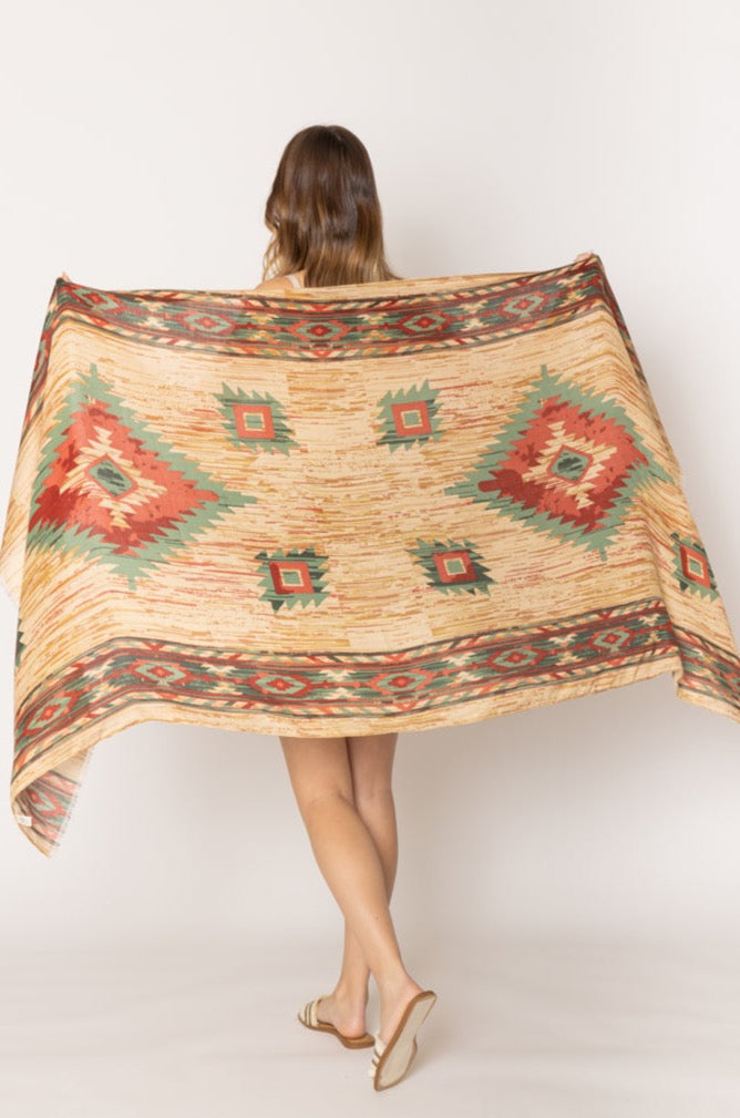 Aztec Print Scarf - Charming Charlie