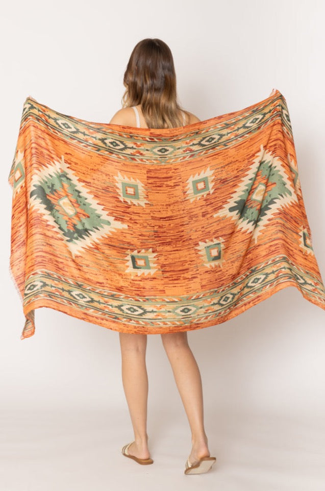 Aztec Print Scarf - Charming Charlie