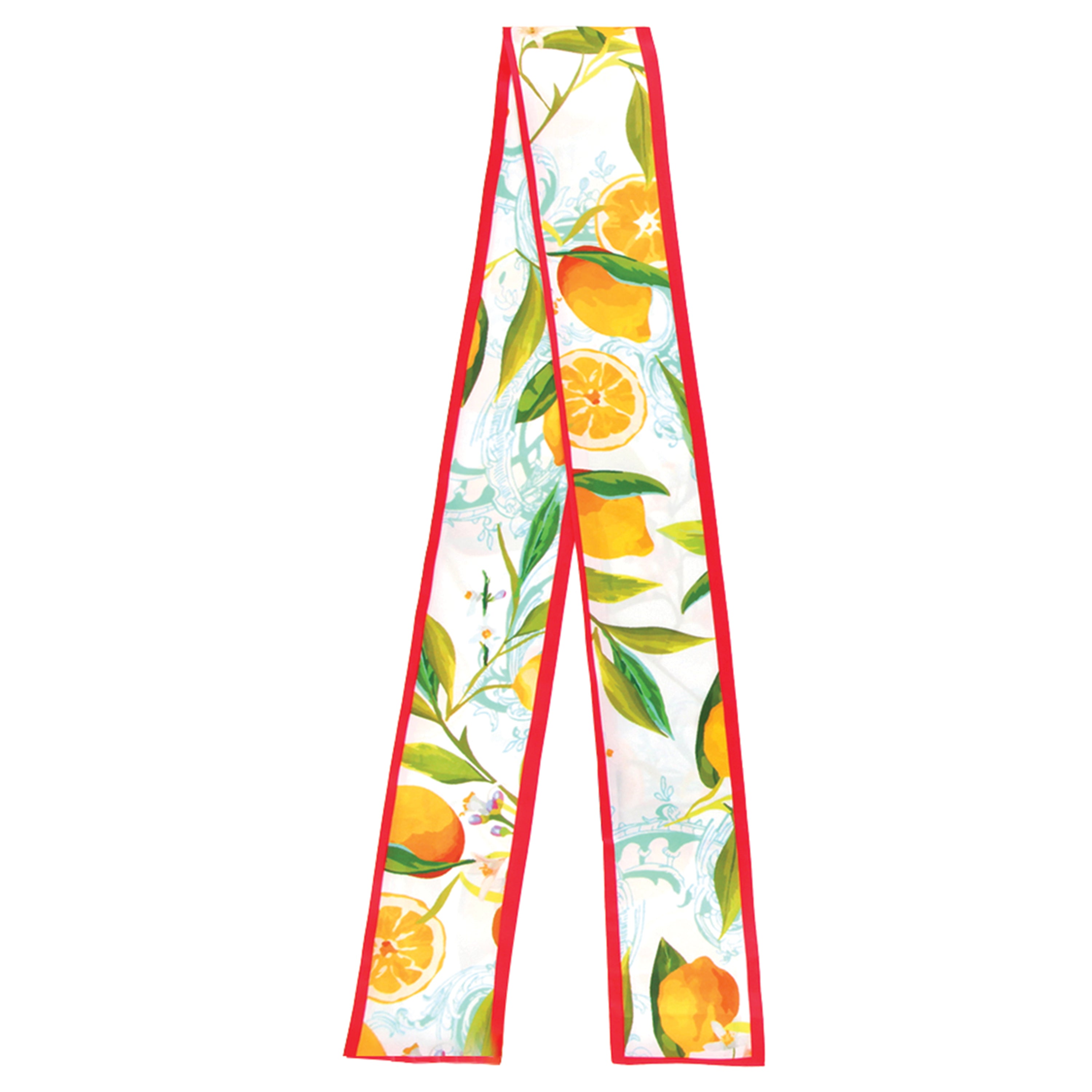 Lemon Print Skinny Scarf - Charming Charlie