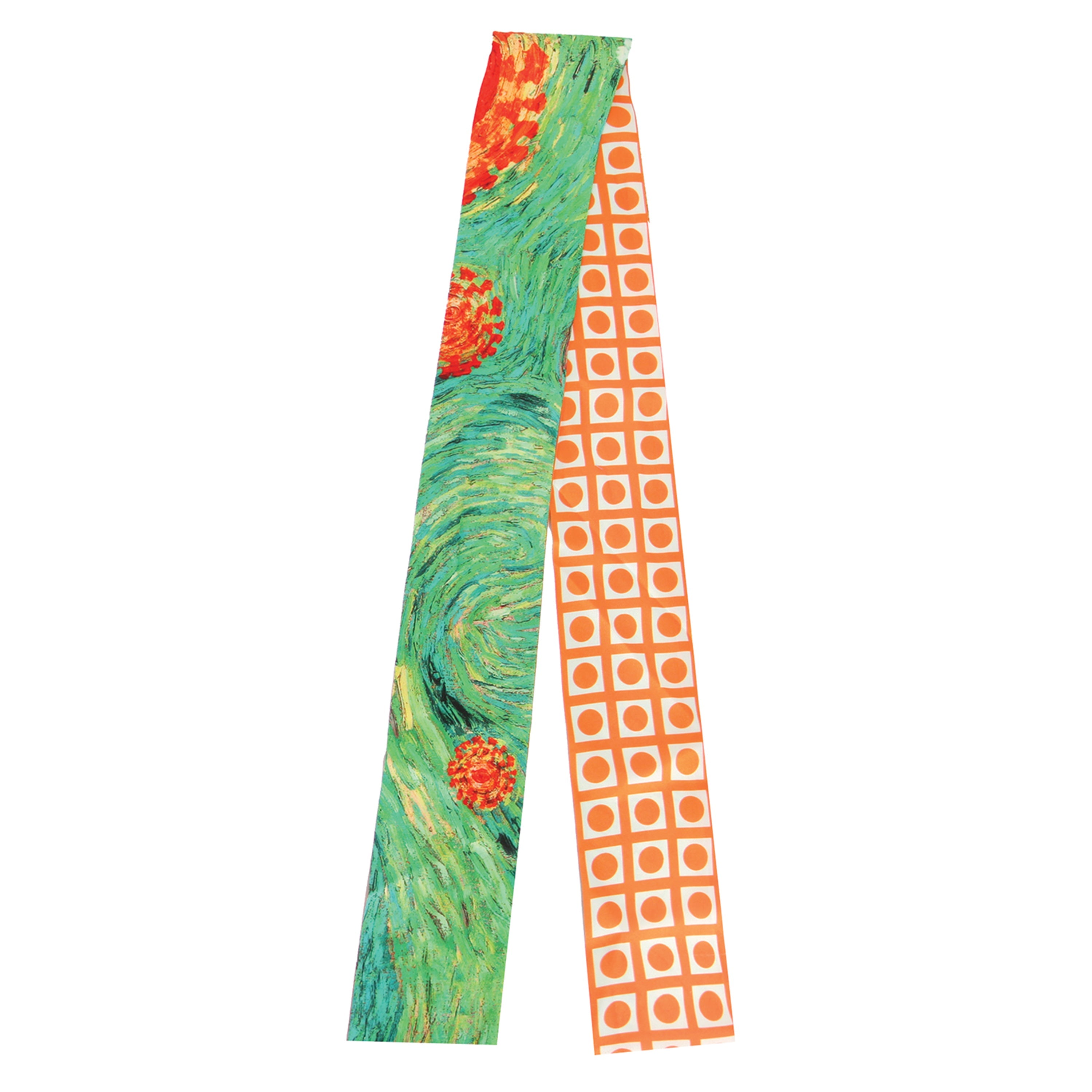 Abstract Swirl Skinny Scarf - Charming Charlie